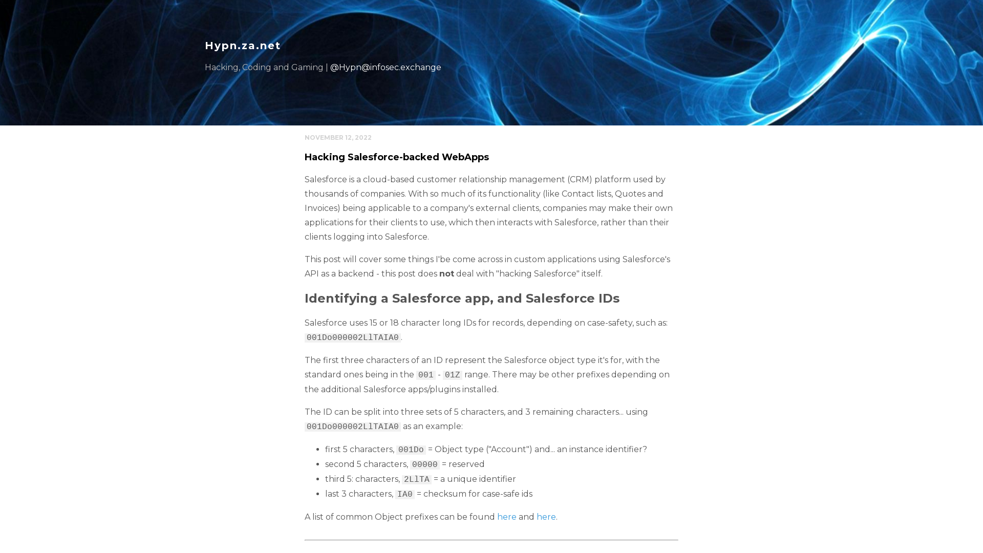 Hacking Salesforce-backed WebApps - Hypn.za.net