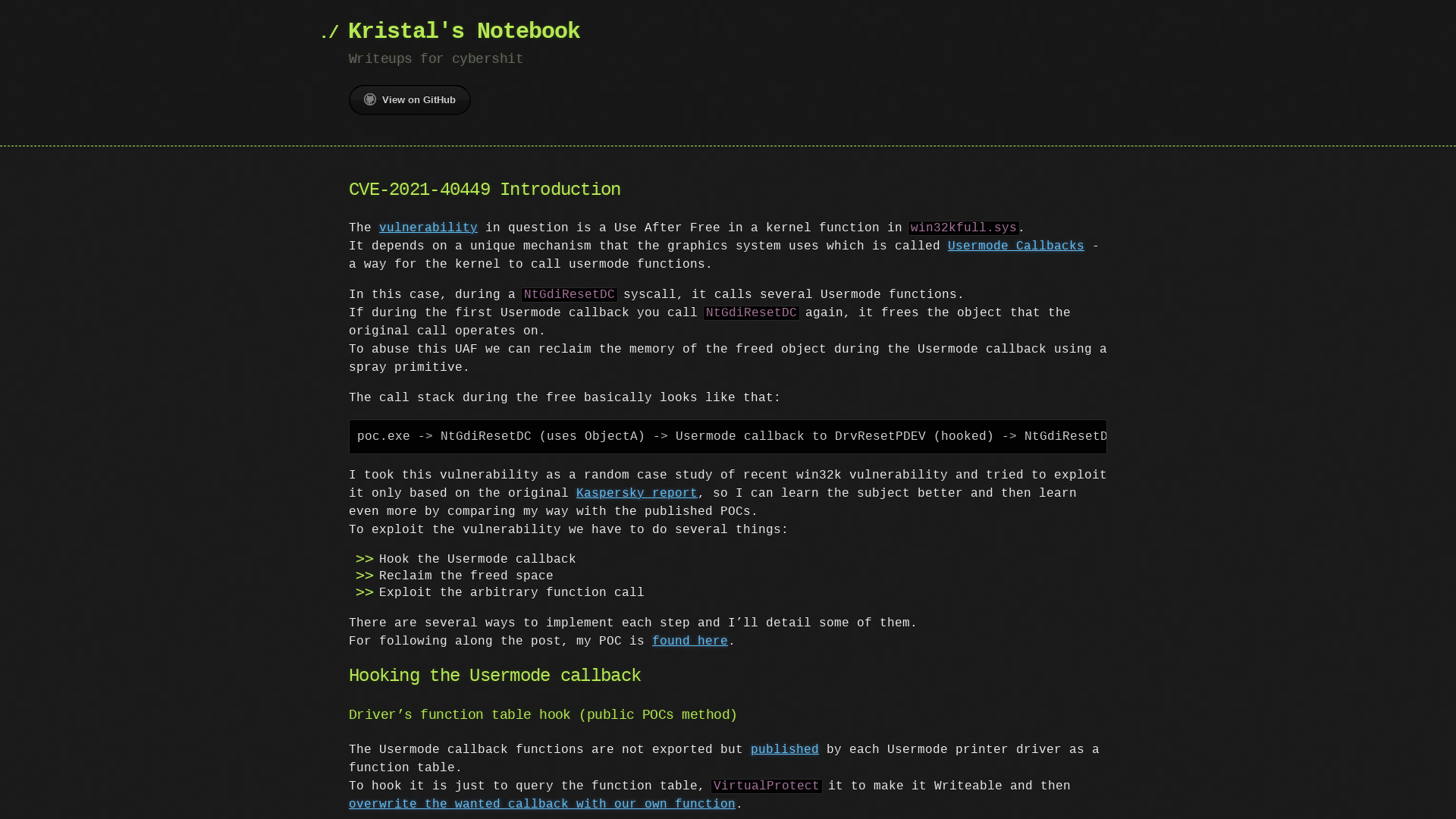 CVE-2021-40449 Exploitation | Kristal’s Notebook
