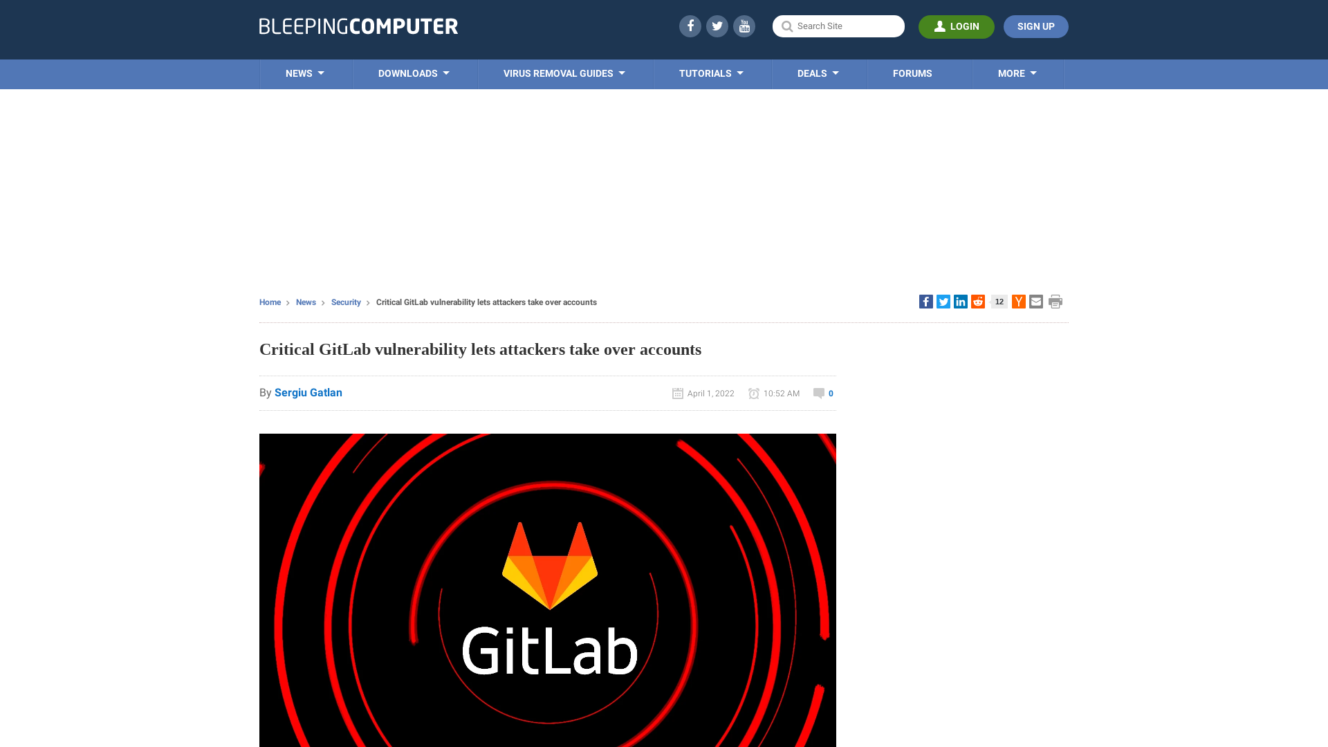 Critical GitLab vulnerability lets attackers take over accounts