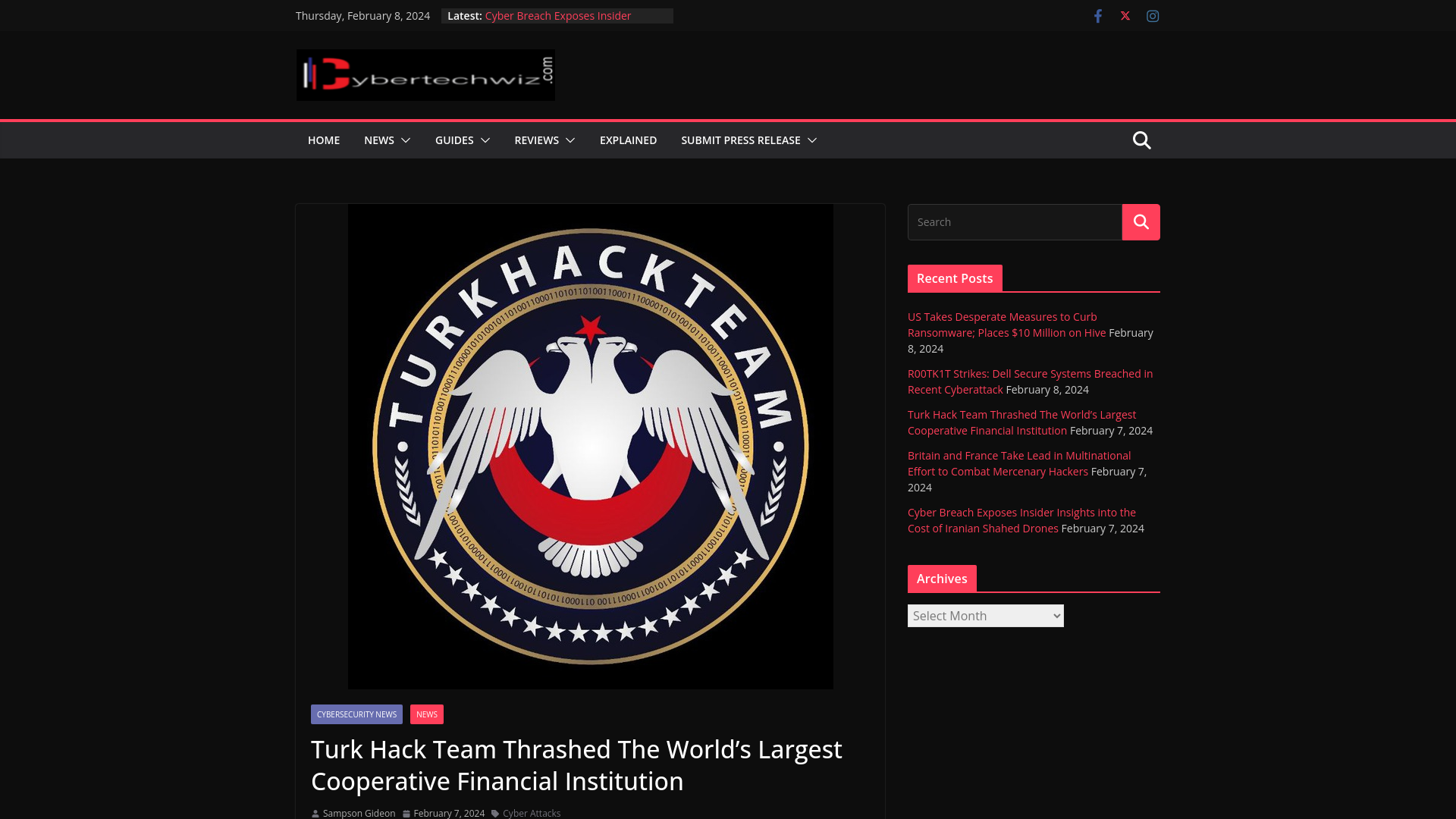 Turk Hack Team Thrashed The World's Largest Cooperative Financial Institution - Cybertechwiz