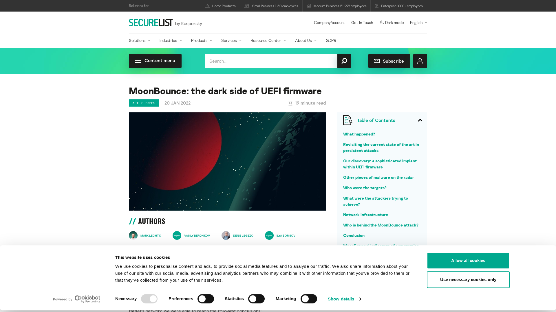 MoonBounce: the dark side of UEFI firmware | Securelist