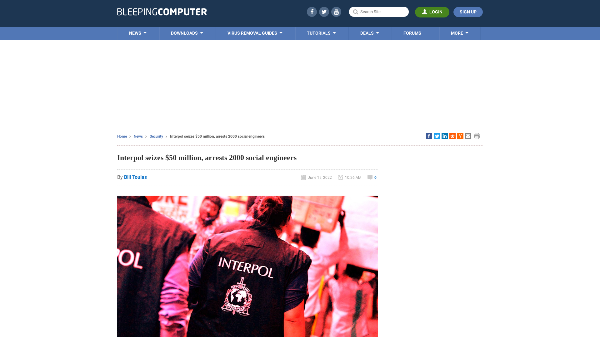 Interpol seizes $50 million, arrests 2000 social engineers