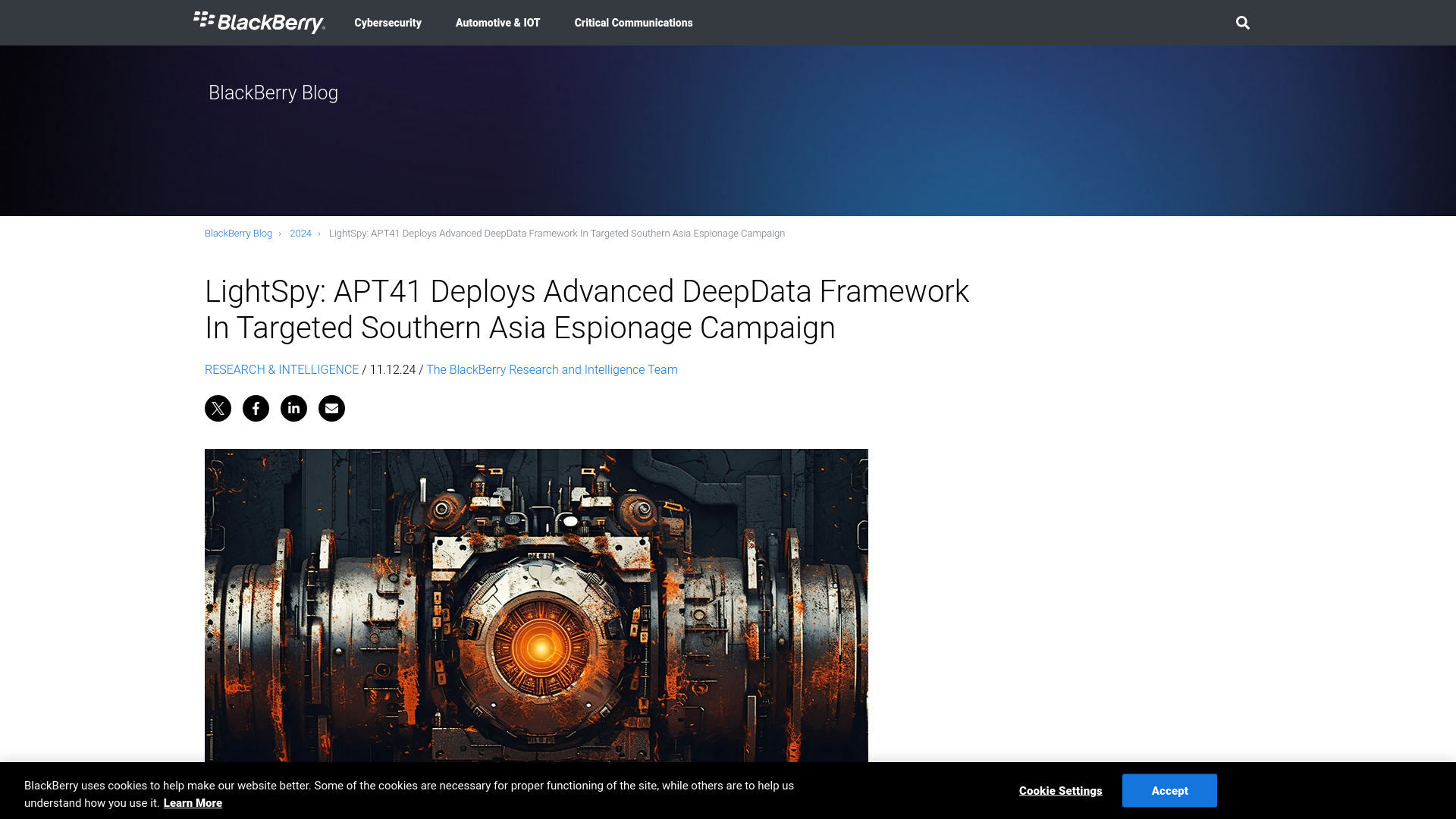 LightSpy: APT41 Deploys Advanced DeepData Framework In Targeted Southern Asia Espionage Campaign