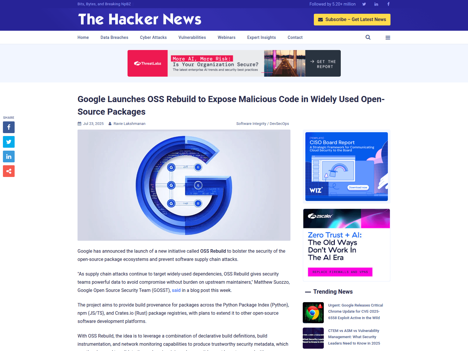 Google Launches OSS Rebuild to Expose Malicious Code in Widely Used Open-Source Packages