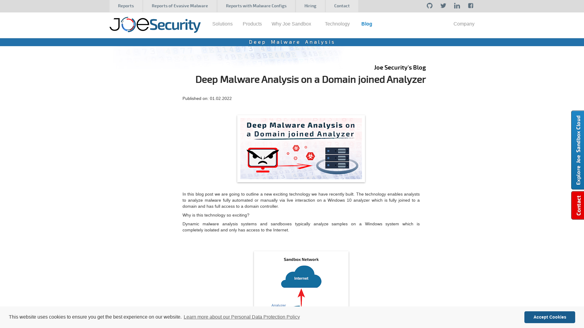 Deep Malware Analysis - Deep Malware Analysis on a Domain joined Analyzer