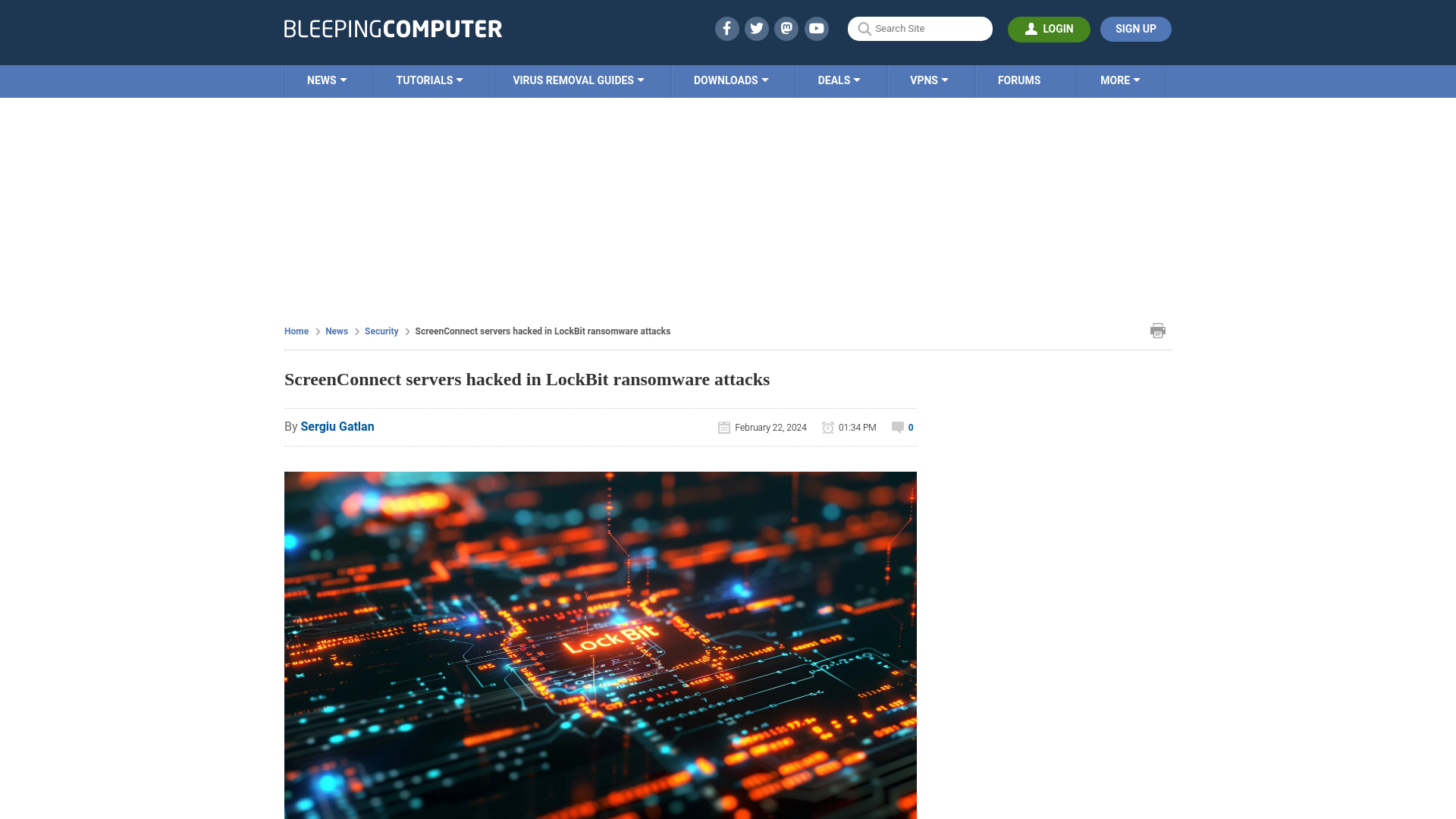 ScreenConnect servers hacked in LockBit ransomware attacks