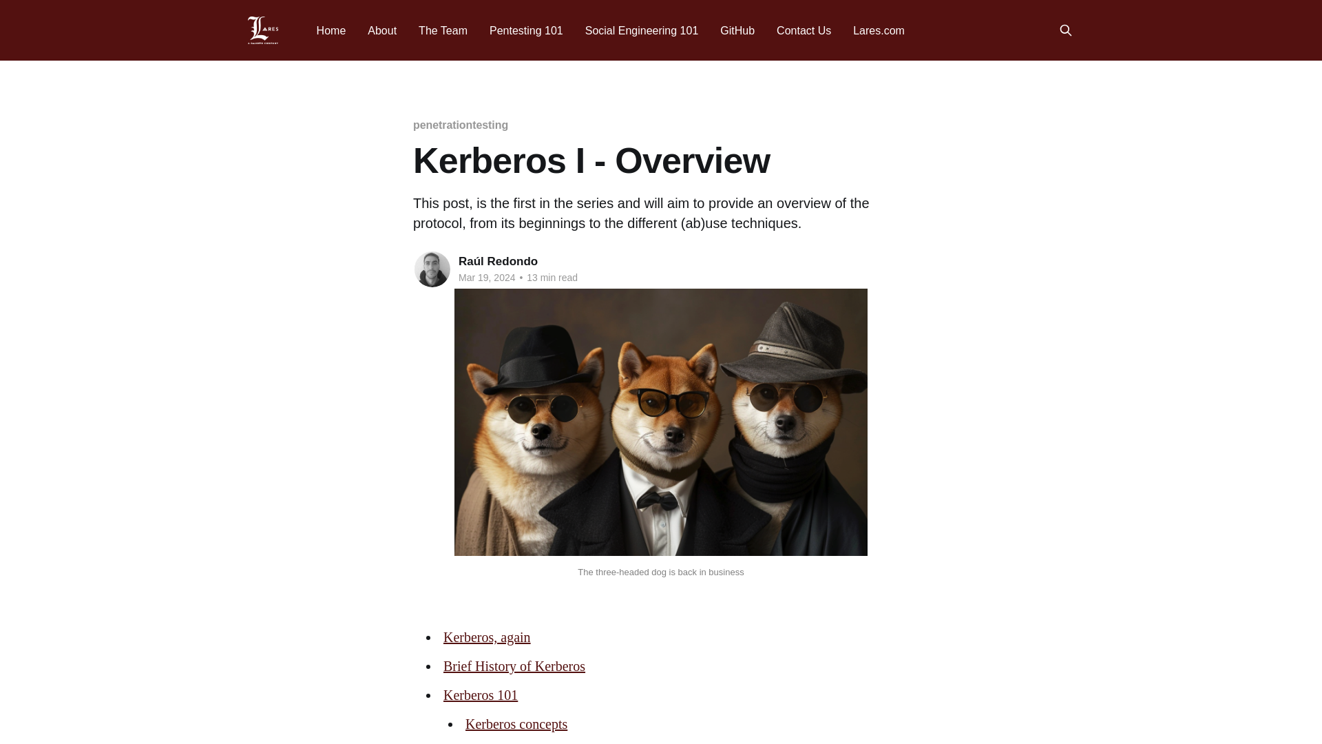 Kerberos I - Overview