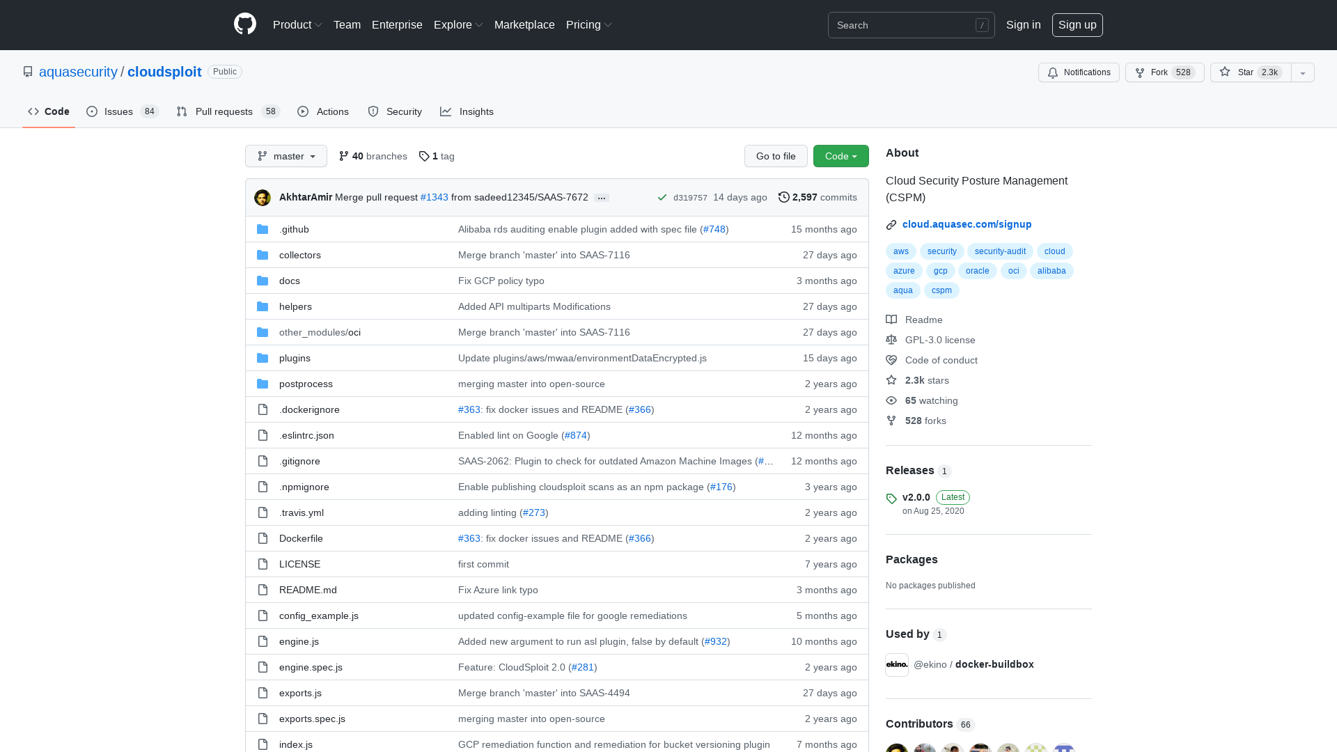 GitHub - aquasecurity/cloudsploit: Cloud Security Posture Management (CSPM)