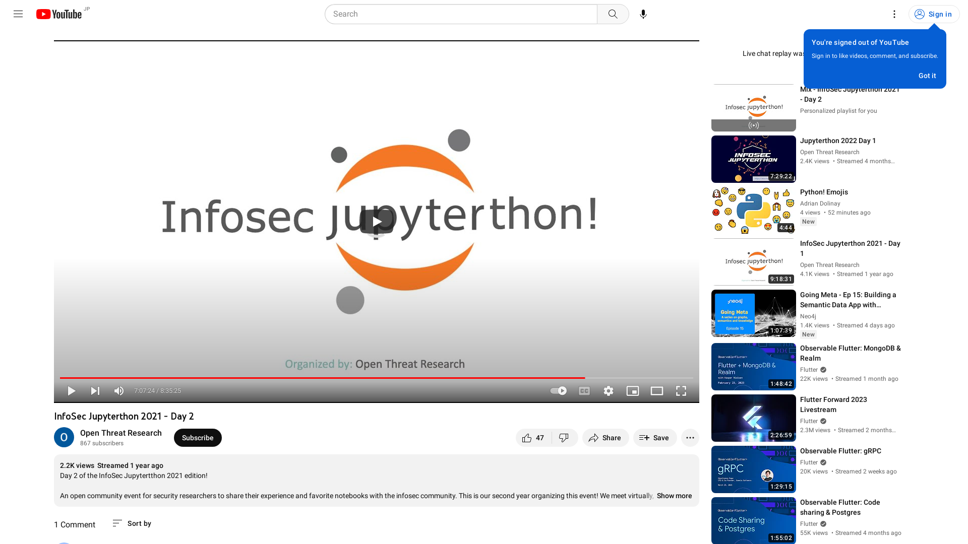 InfoSec Jupyterthon 2021 - Day 2 - YouTube