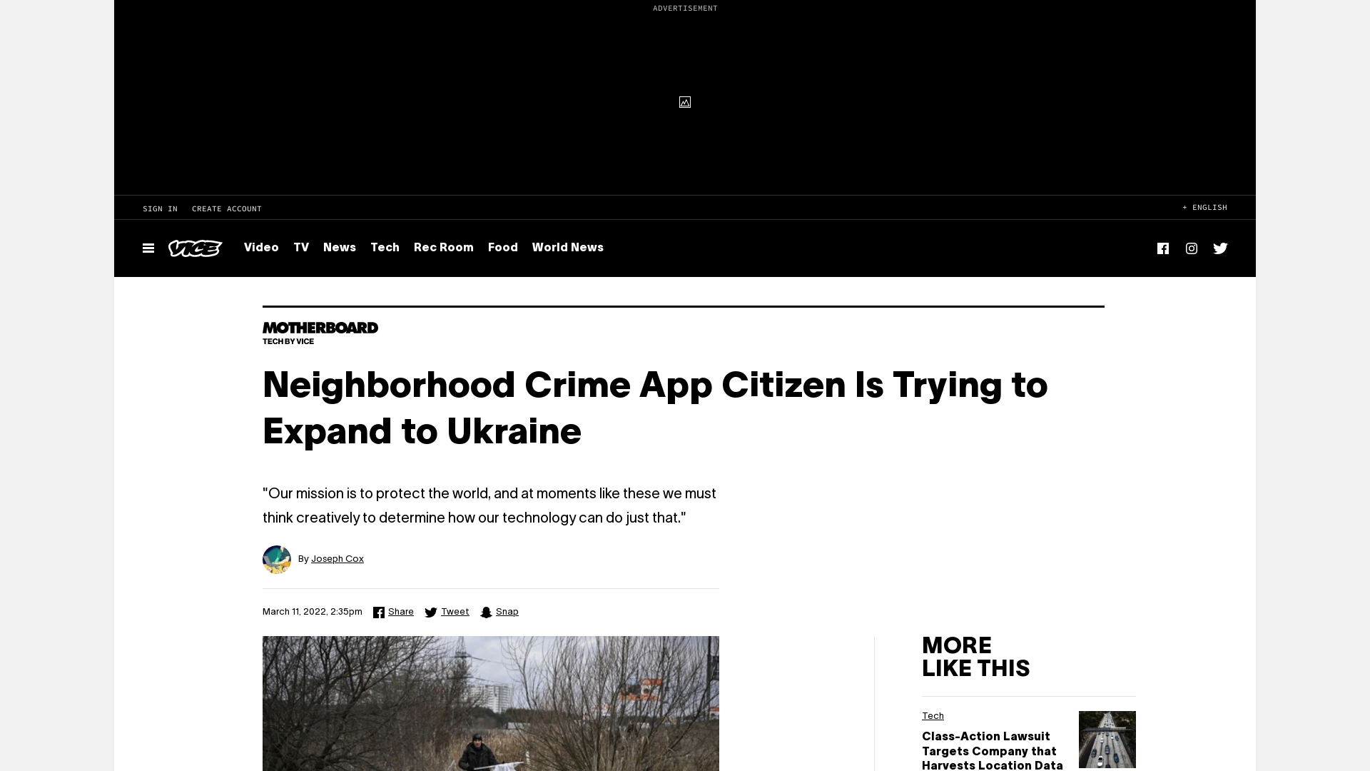Neighborhood Crime App Citizen Is Trying to Expand to Ukraine