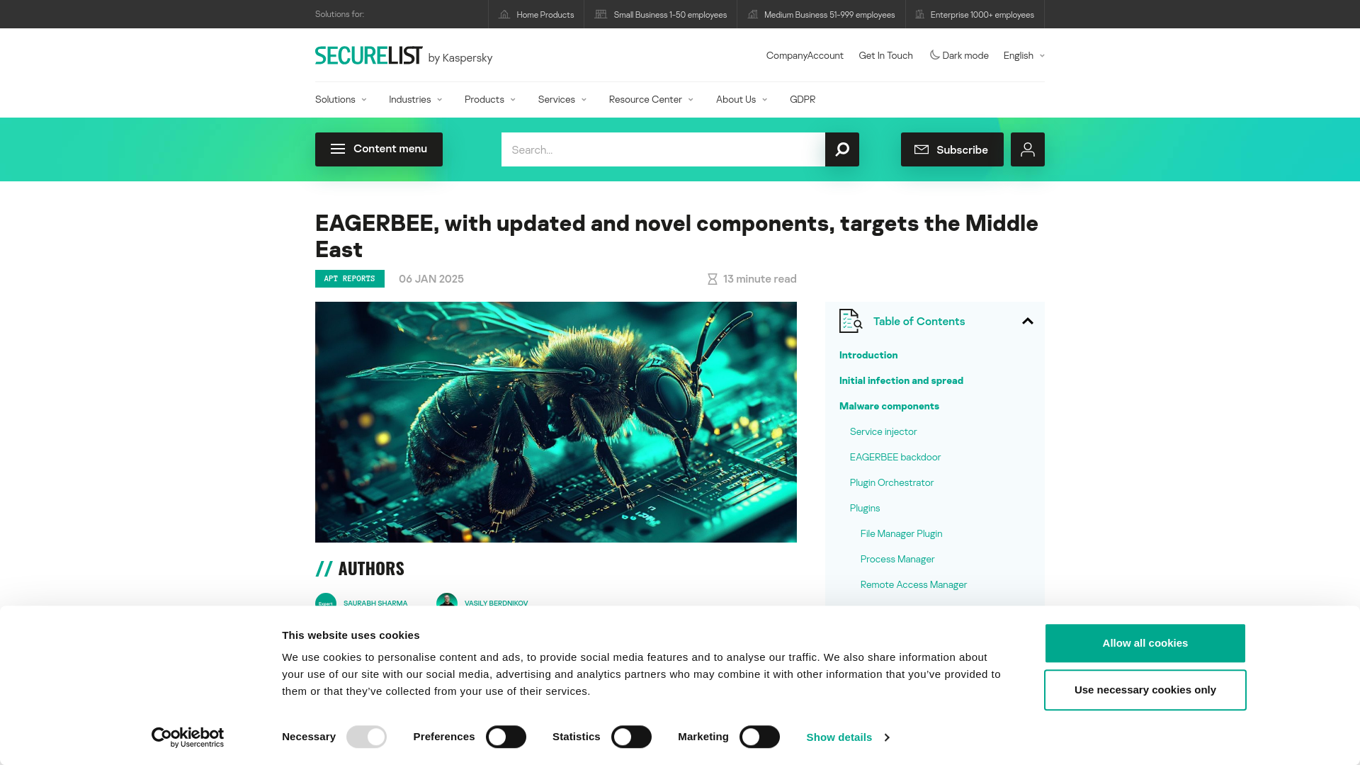 The EAGERBEE backdoor may be related to the CoughingDown actor | Securelist