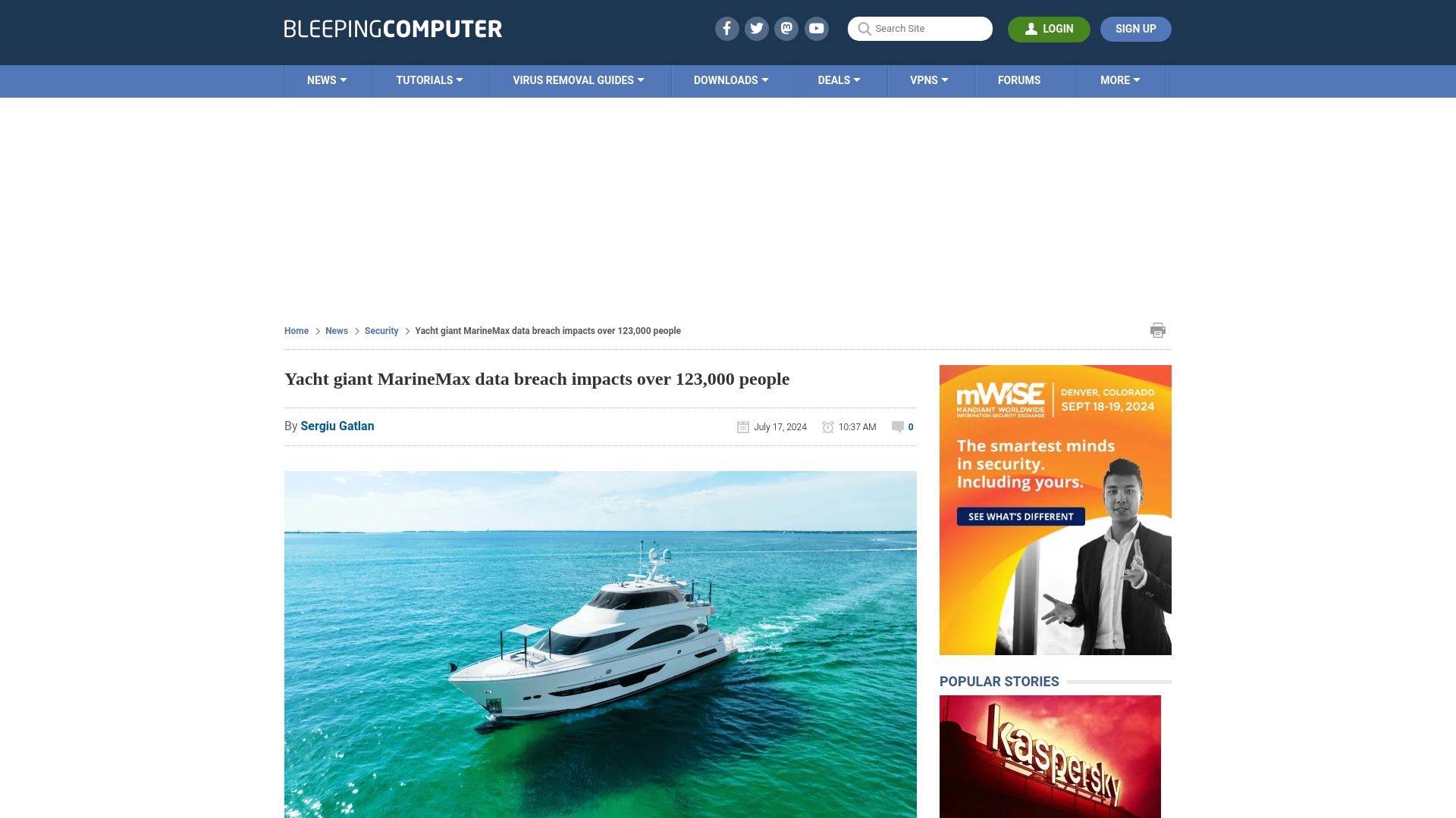 Yacht giant MarineMax data breach impacts over 123,000 people