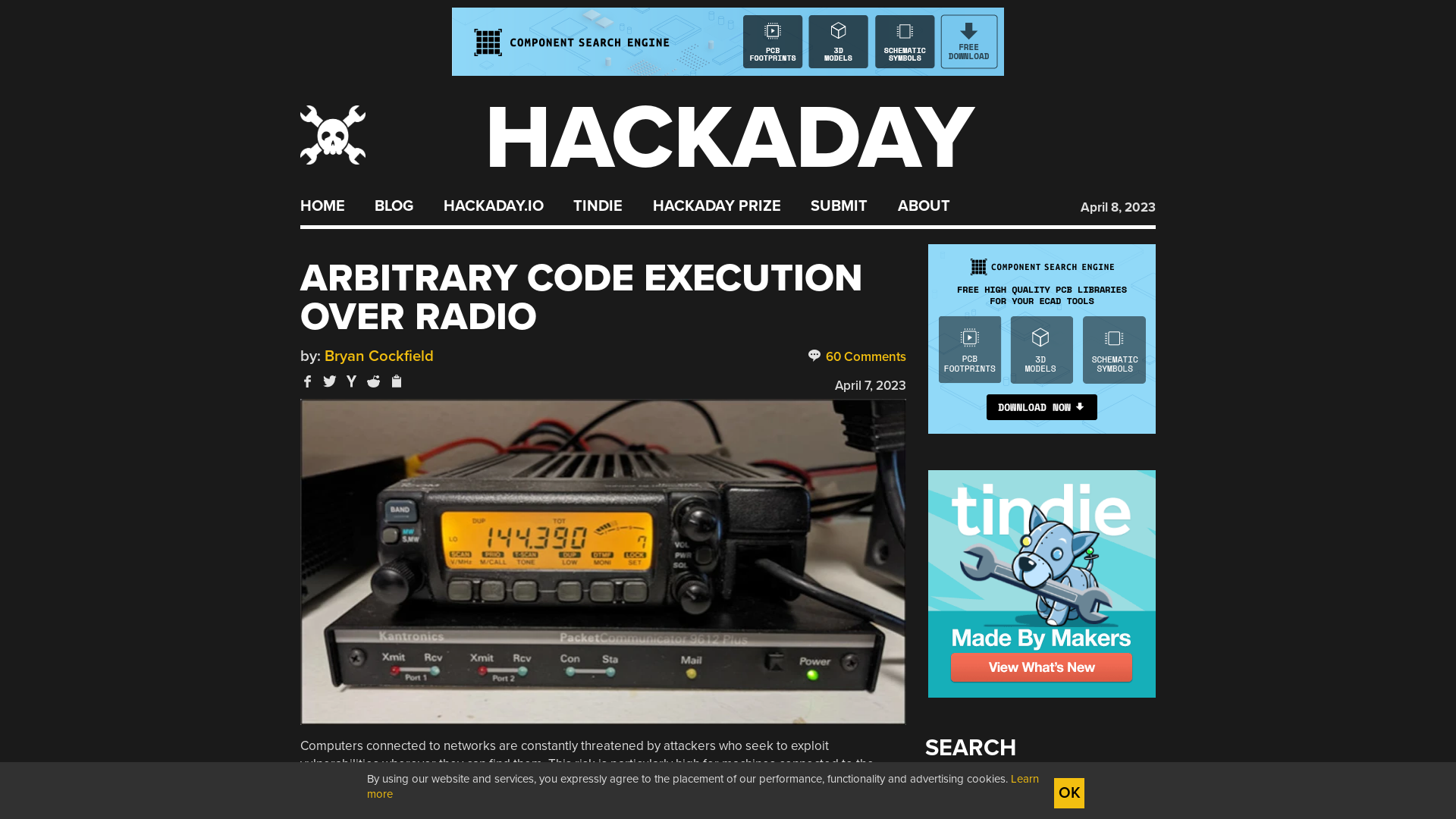 Arbitrary Code Execution Over Radio | Hackaday