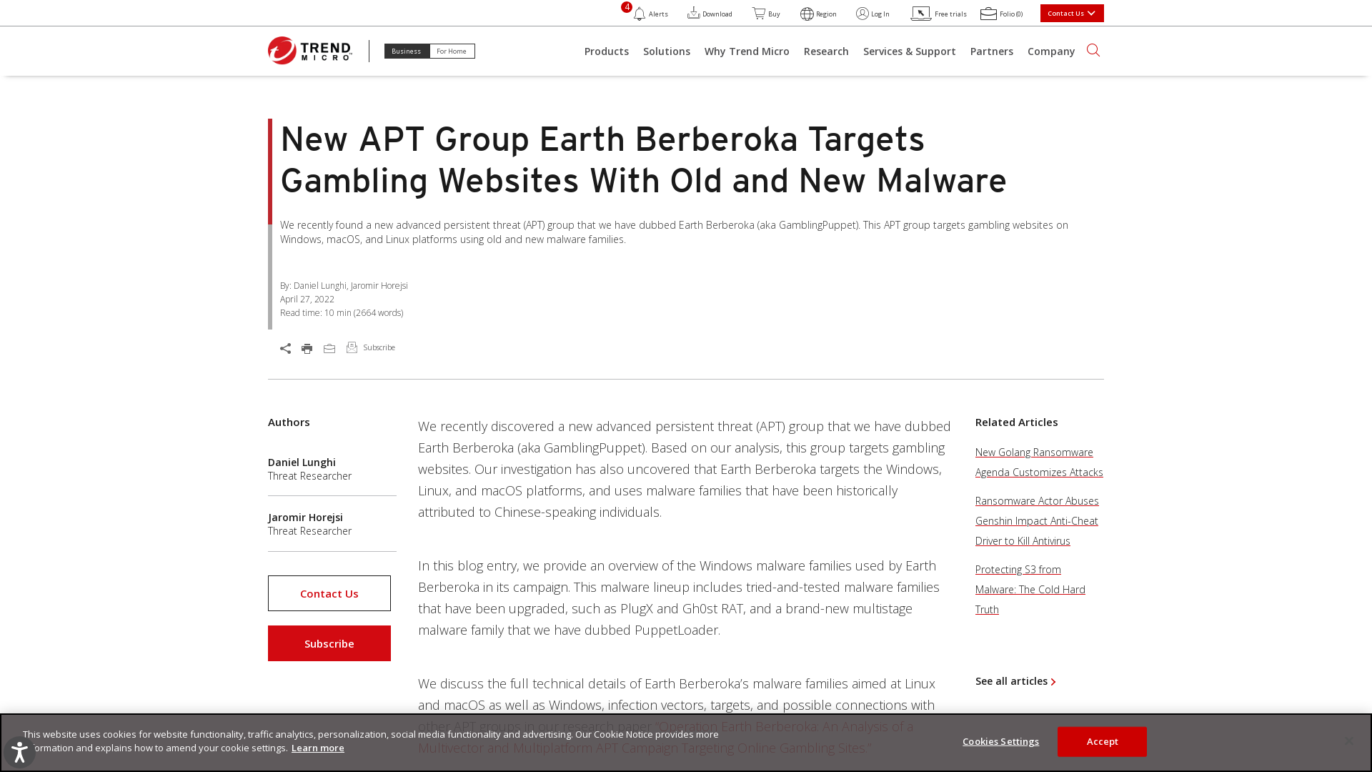 New APT Group Earth Berberoka Targets Gambling Websites With Old and New Malware