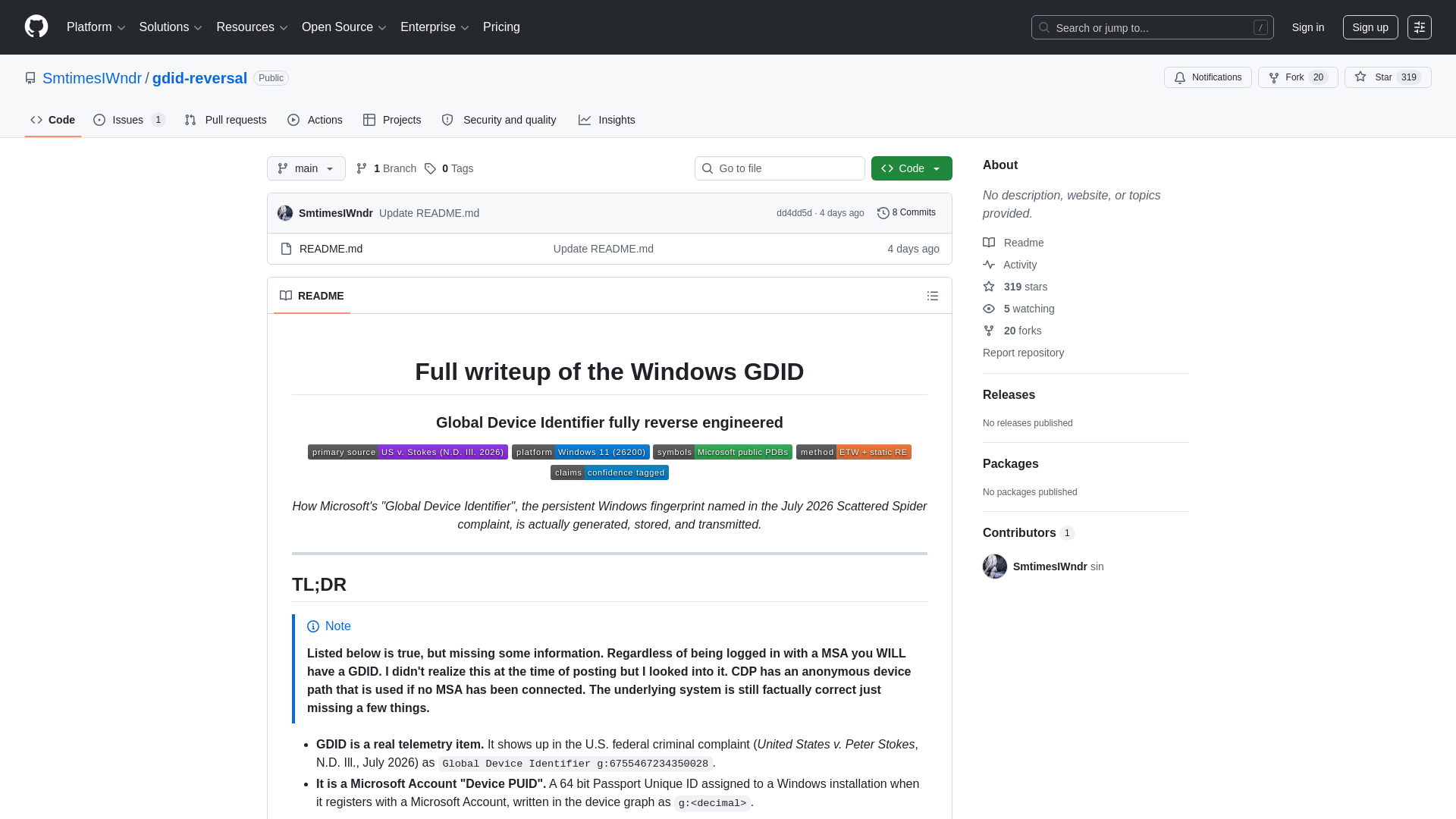 GitHub - SmtimesIWndr/gdid-reversal · GitHub