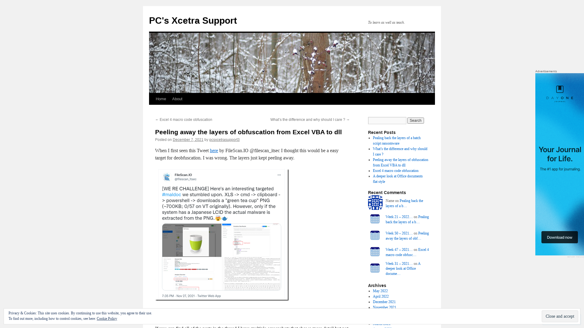 Peeling away the layers of obfuscation from Excel VBA to dll | PC's Xcetra Support