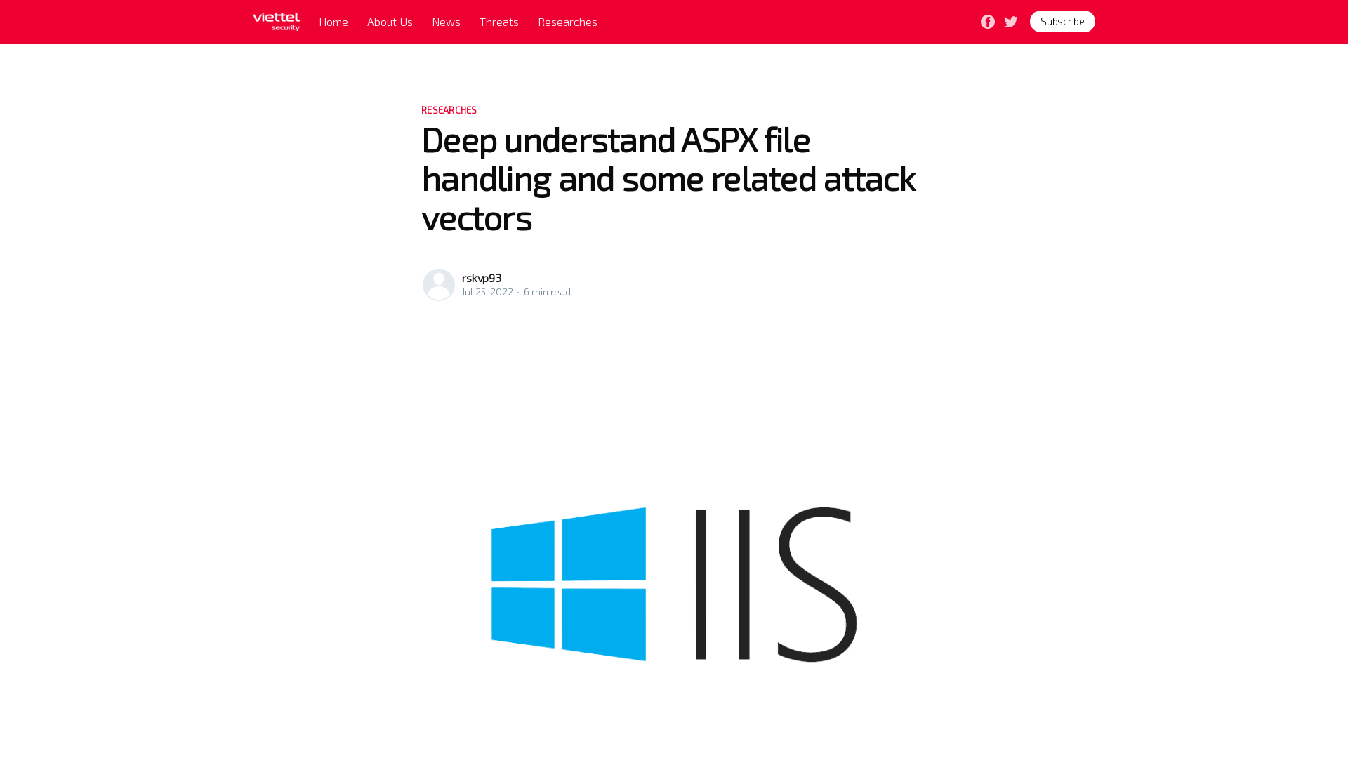 Deep understand ASPX file handling and some related attack vectors