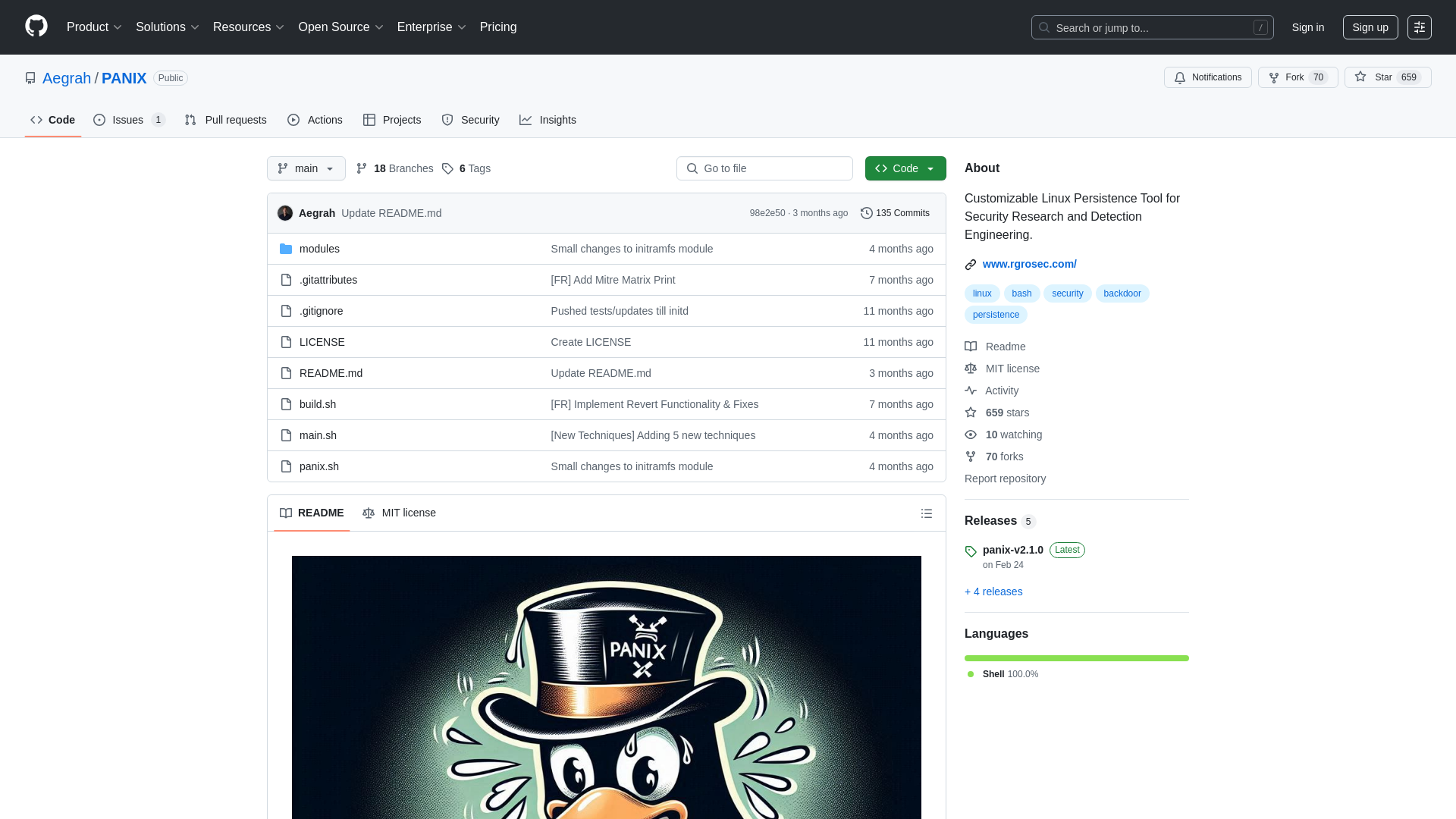 GitHub - Aegrah/PANIX: Customizable Linux Persistence Tool for Security Research and Detection Engineering.