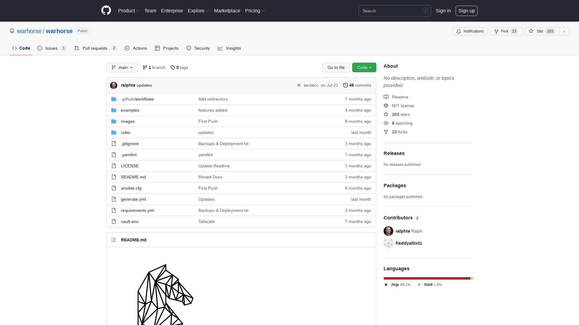 GitHub - warhorse/warhorse