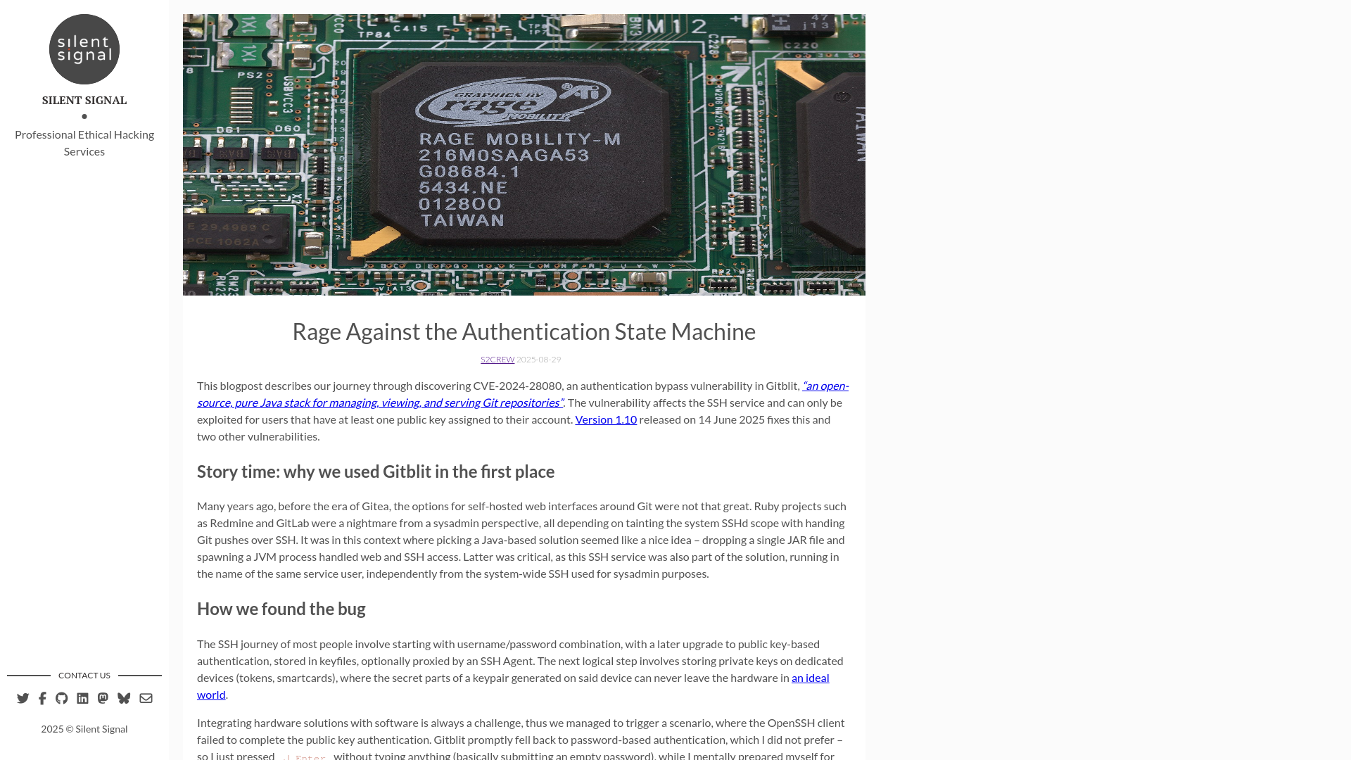 Rage Against the Authentication State Machine - Silent Signal Techblog