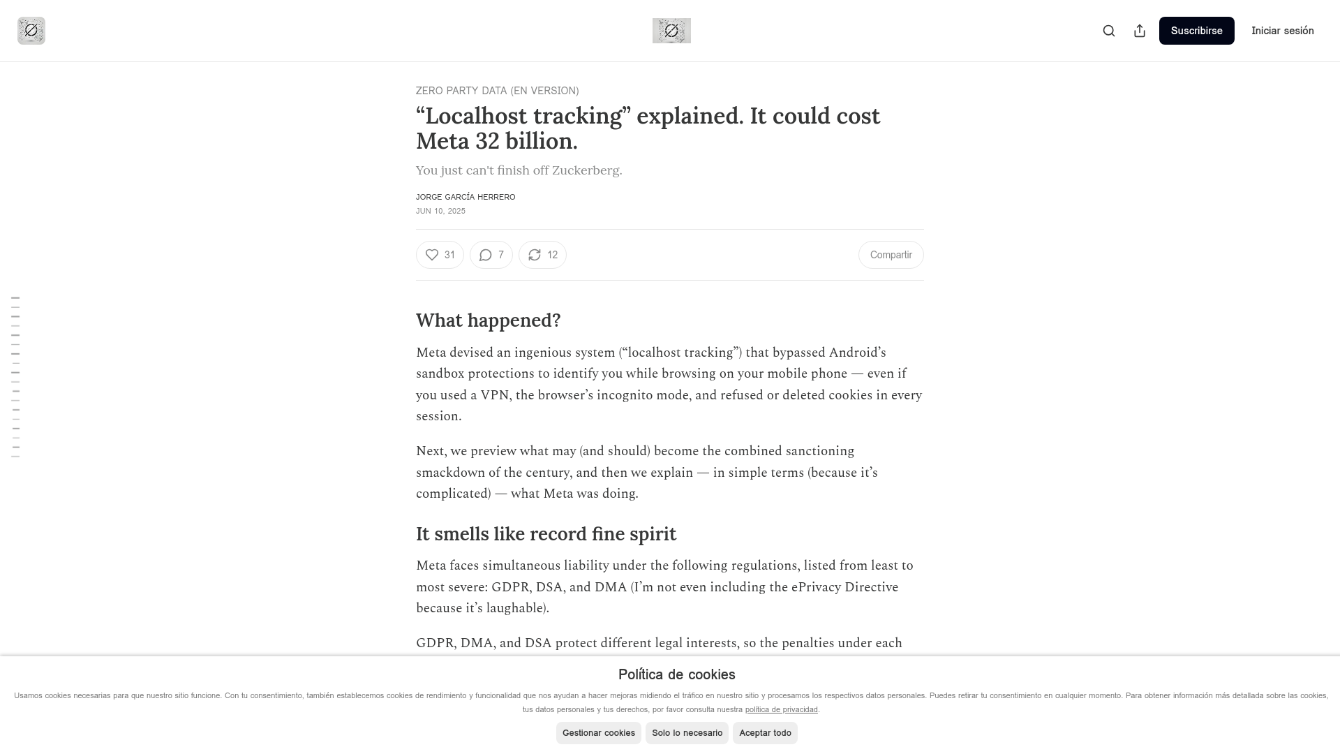 “Localhost tracking” explained. It could cost Meta 32 billion.