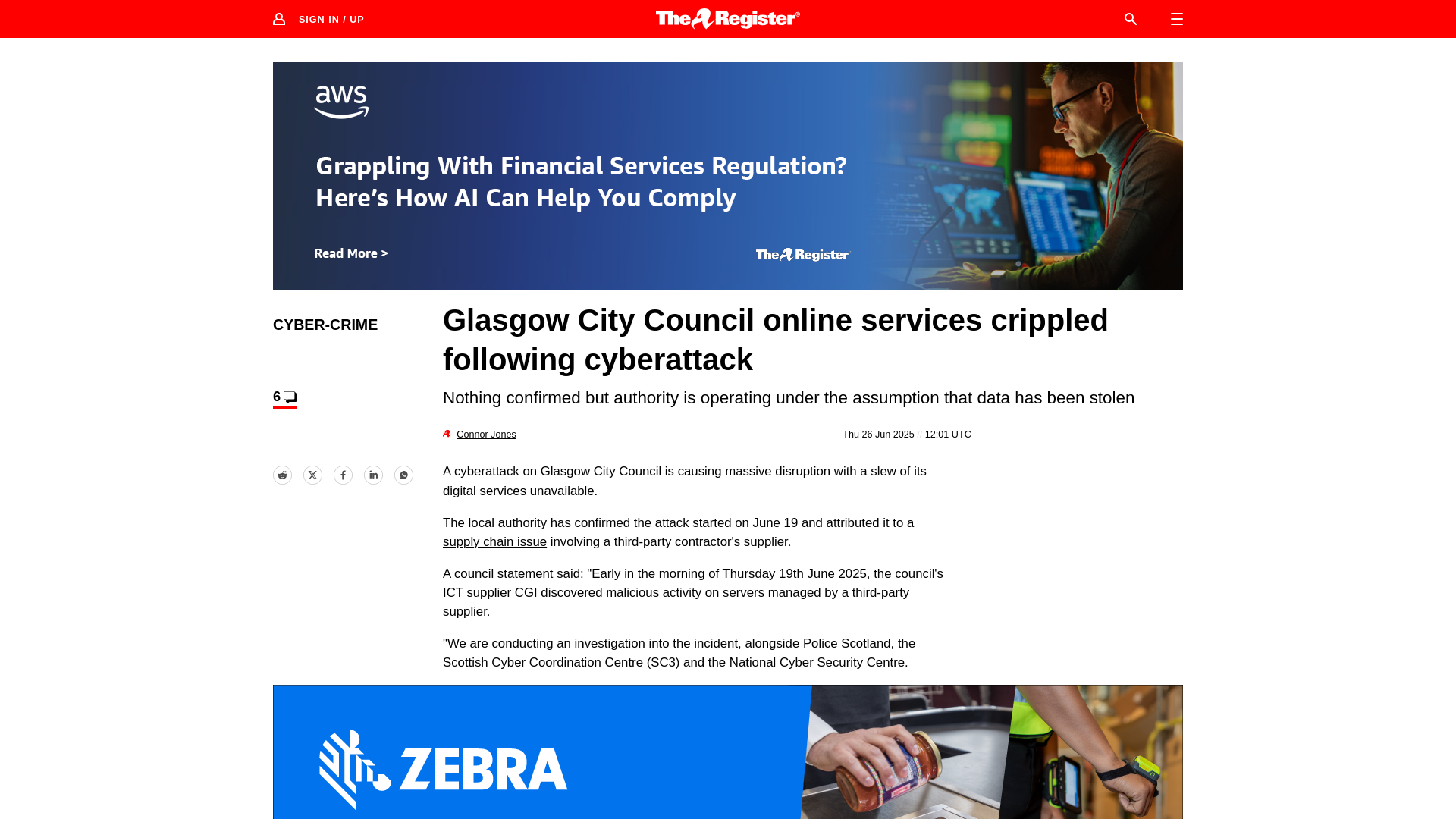 Glasgow council yanks services offline amid attack cleanup • The Register