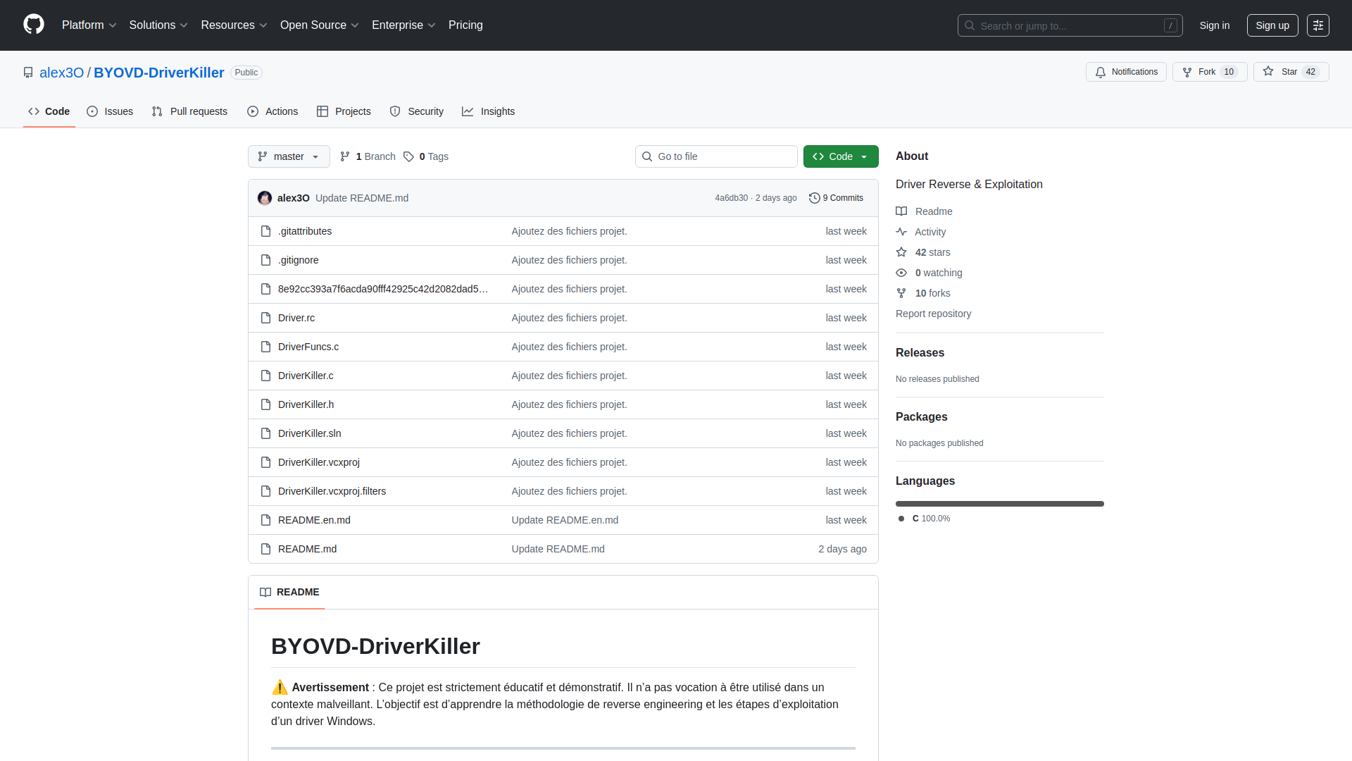 GitHub - alex3O/BYOVD-DriverKiller: Driver Reverse & Exploitation