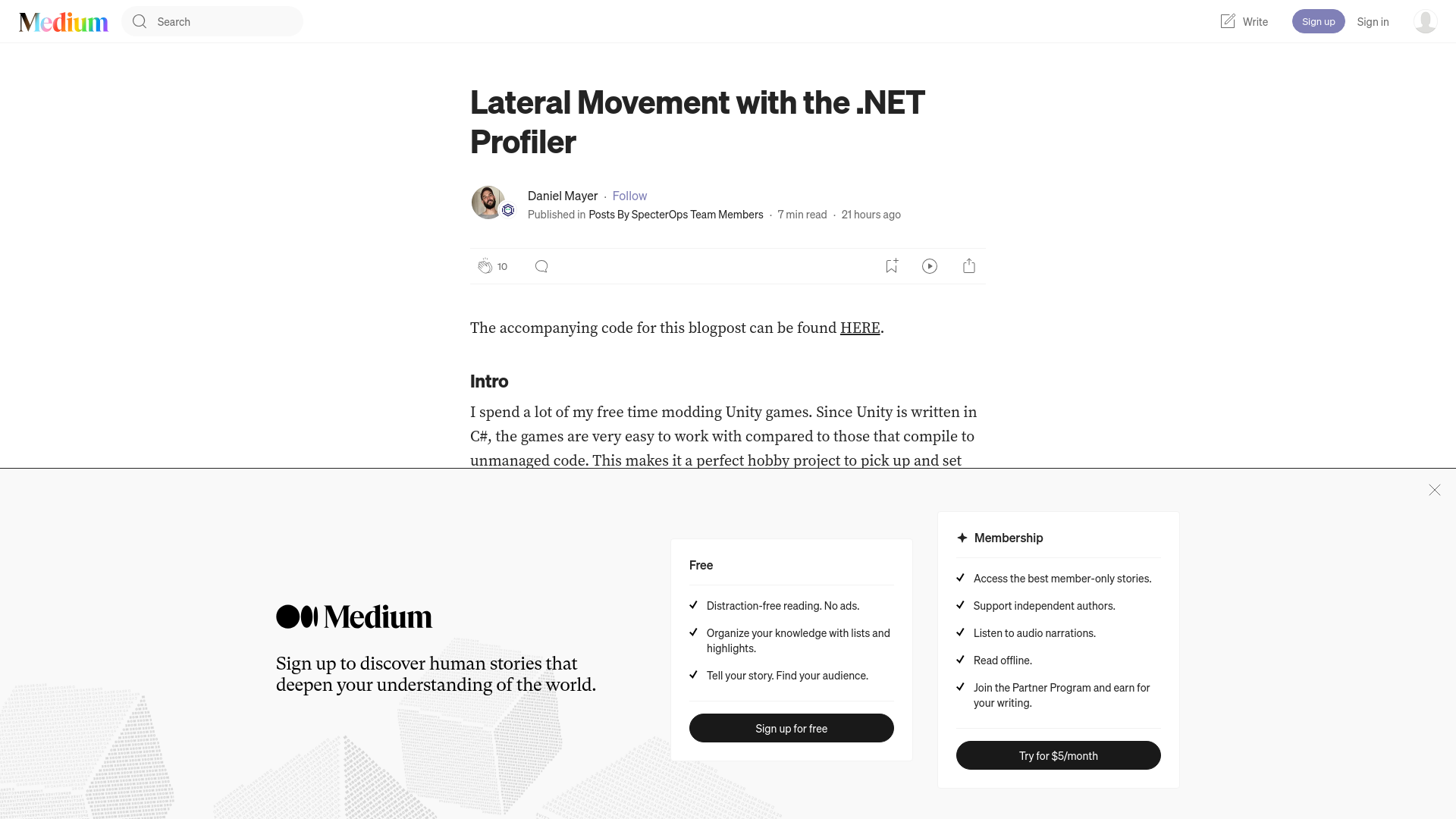 Lateral Movement with the .NET Profiler | by Daniel Mayer | Jun, 2024 | Posts By SpecterOps Team Members