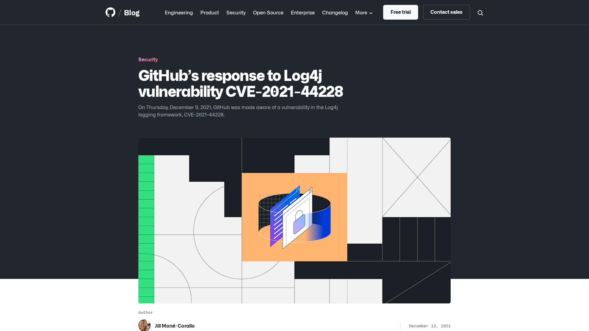 GitHub’s response to Log4j vulnerability CVE-2021-44228 | The GitHub Blog