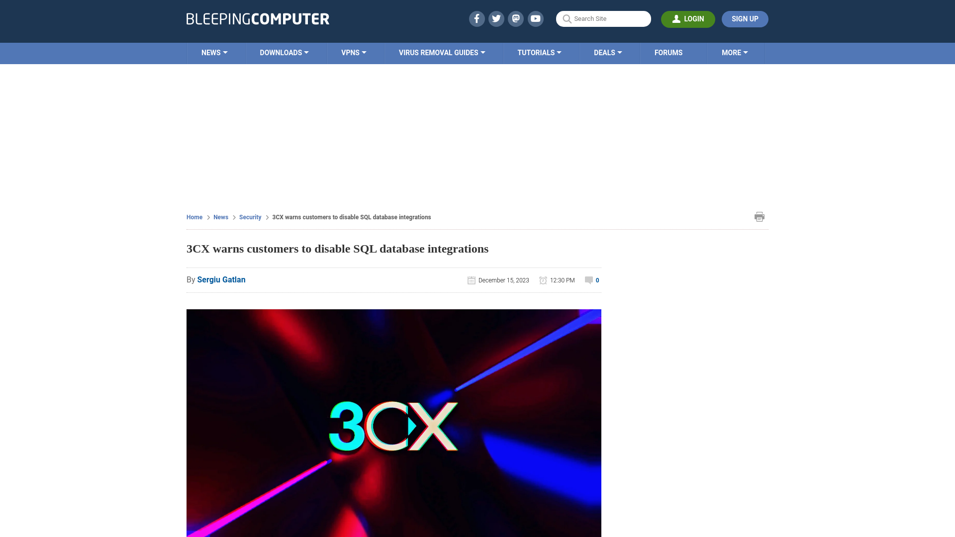 3CX warns customers to disable SQL database integrations