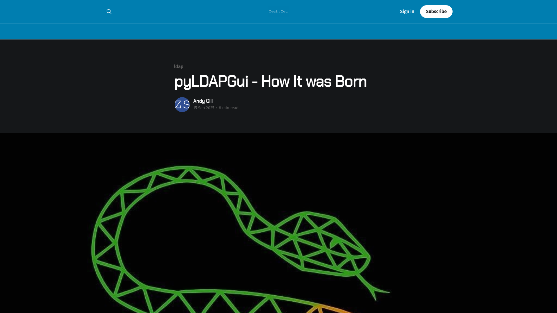 pyLDAPGui - How It was Born