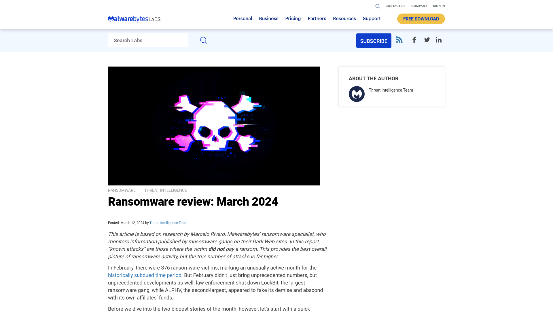 Ransomware review: January 2024