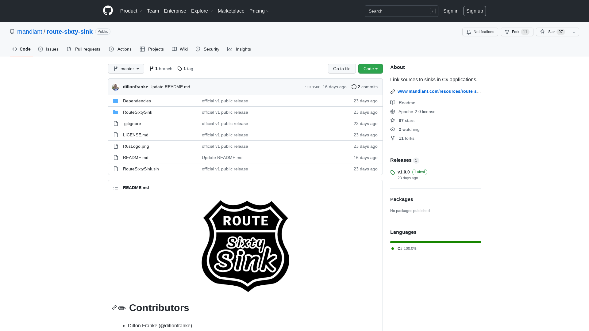 GitHub - mandiant/route-sixty-sink: Link sources to sinks in C# applications.
