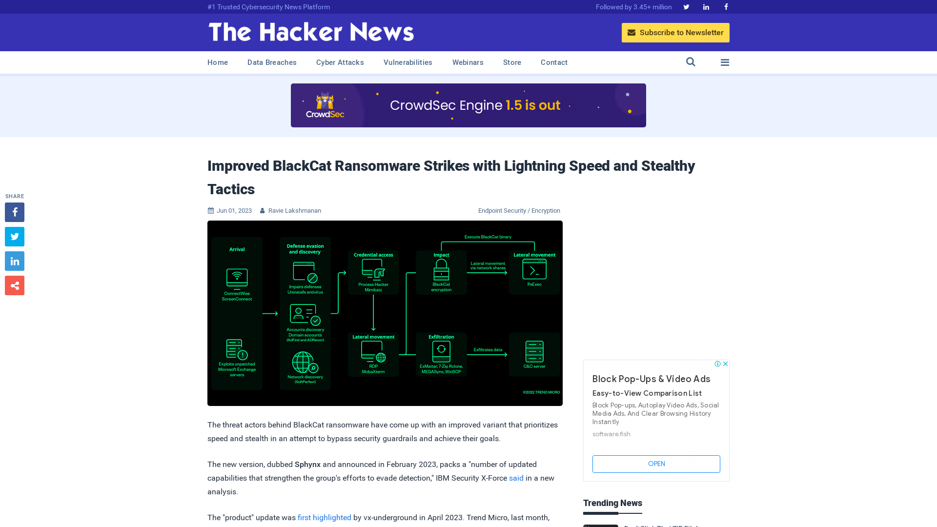 Improved BlackCat Ransomware Strikes with Lightning Speed and Stealthy Tactics