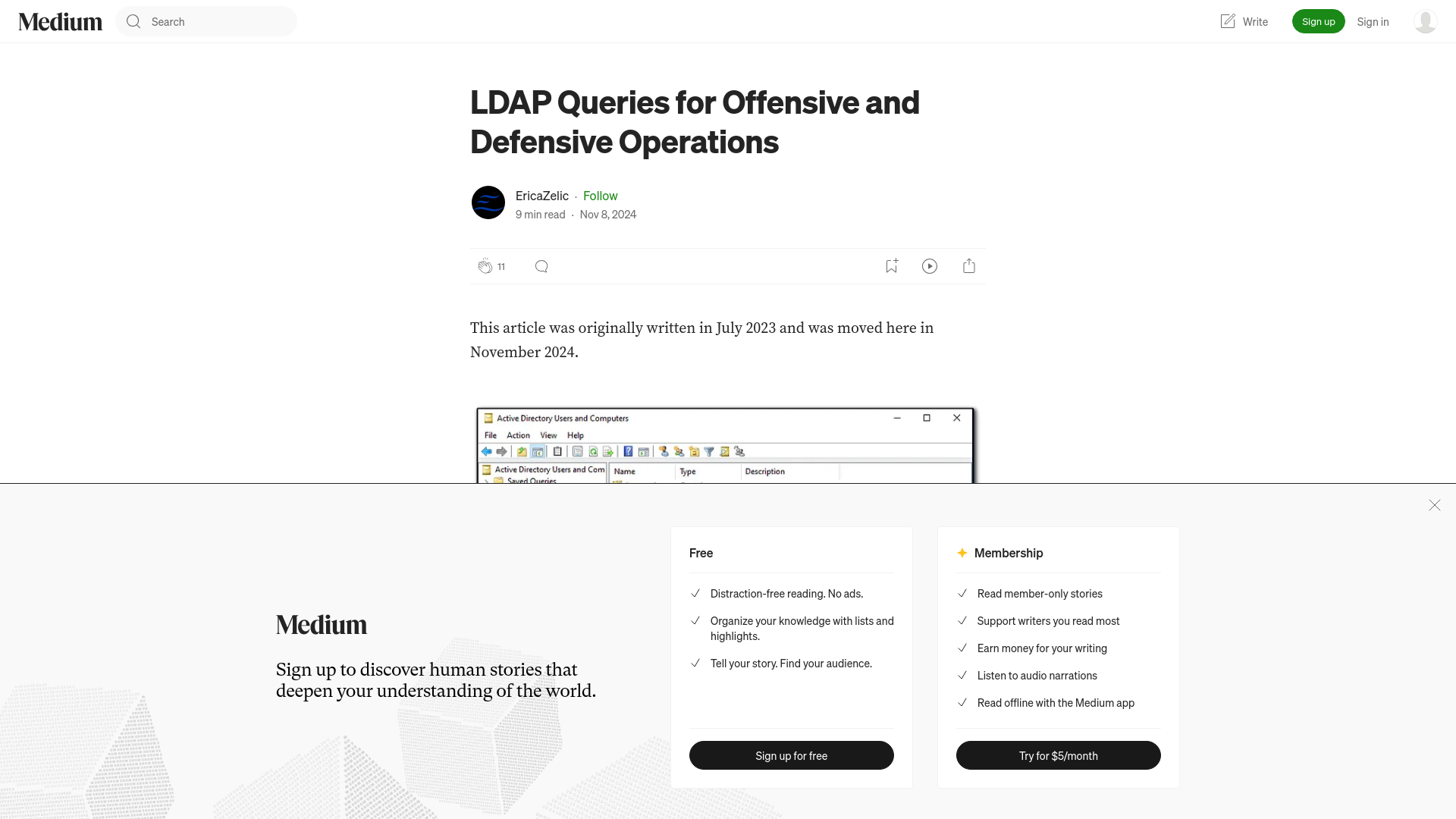 LDAP Queries for Offensive and Defensive Operations | by EricaZelic | Nov, 2024 | Medium