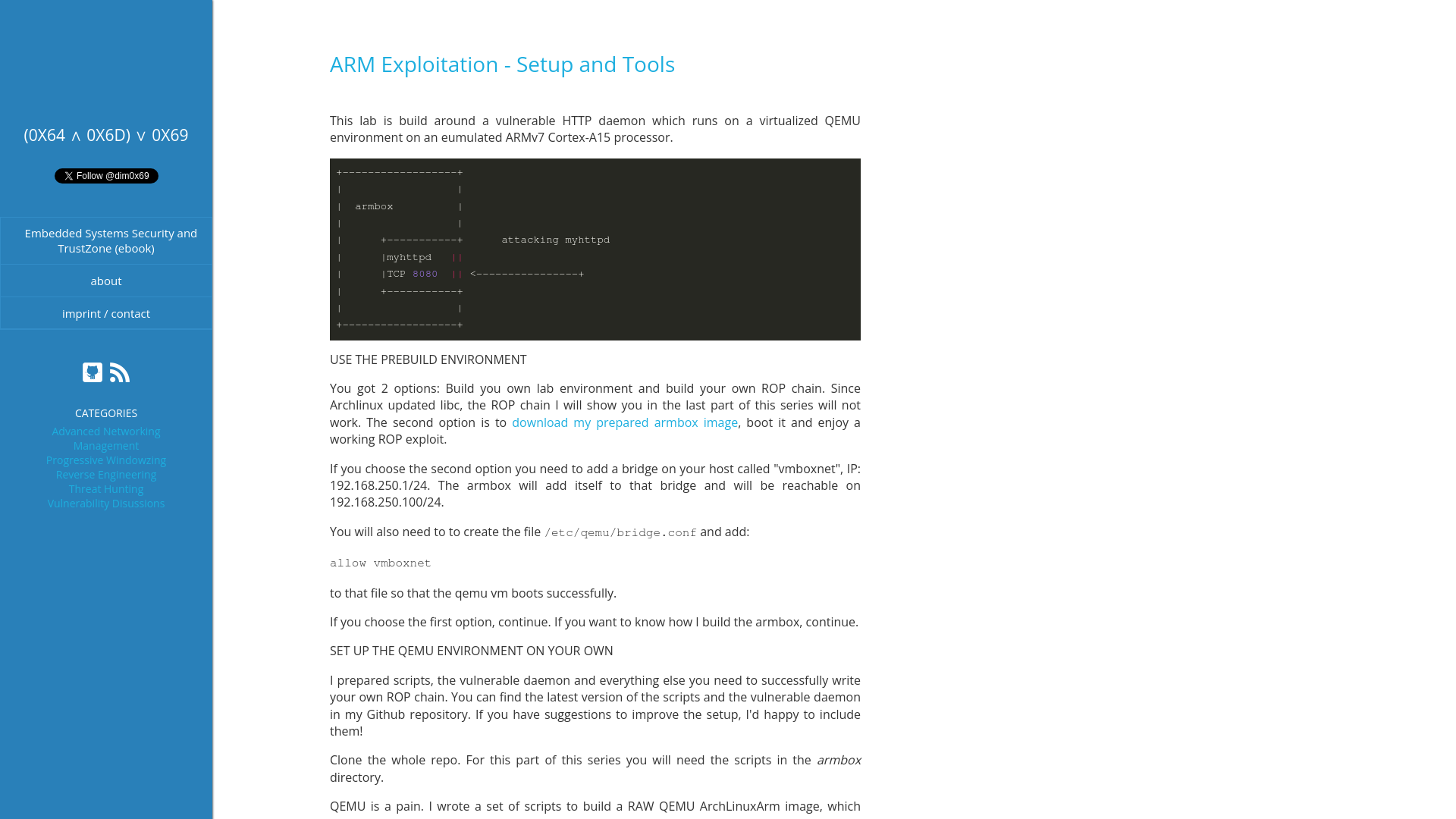 ARM Exploitation - Setup and Tools