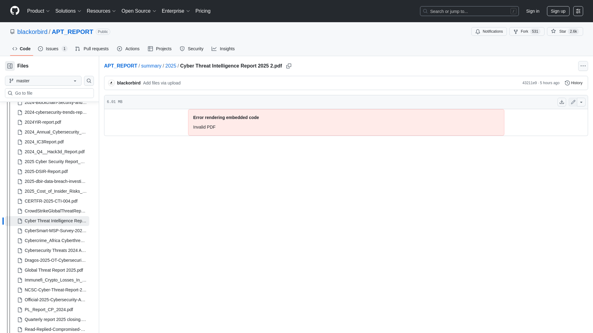 APT_REPORT/summary/2025/Cyber Threat Intelligence Report 2025 2.pdf at master · blackorbird/APT_REPORT · GitHub