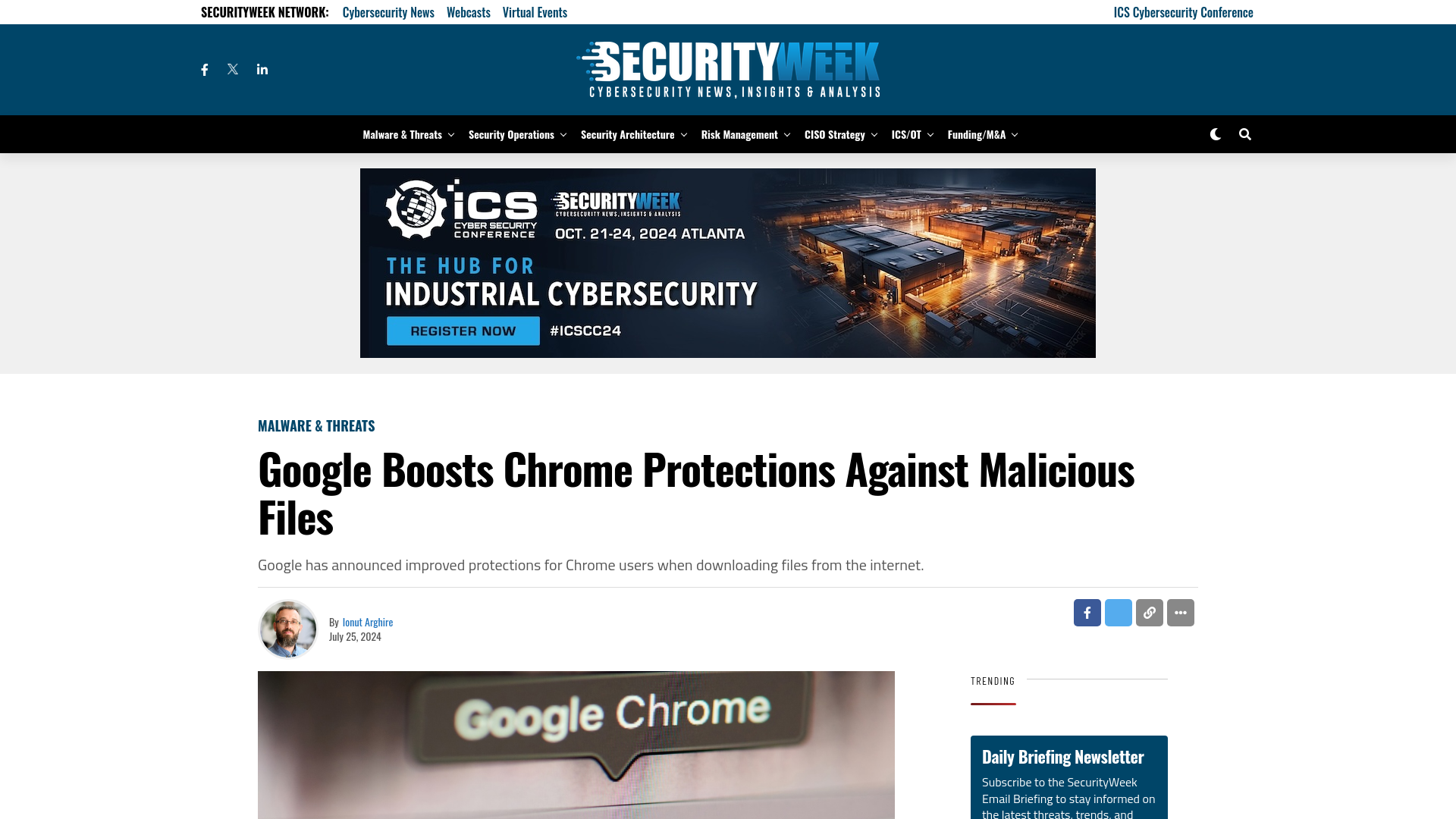 Google Boosts Chrome Protections Against Malicious Files - SecurityWeek