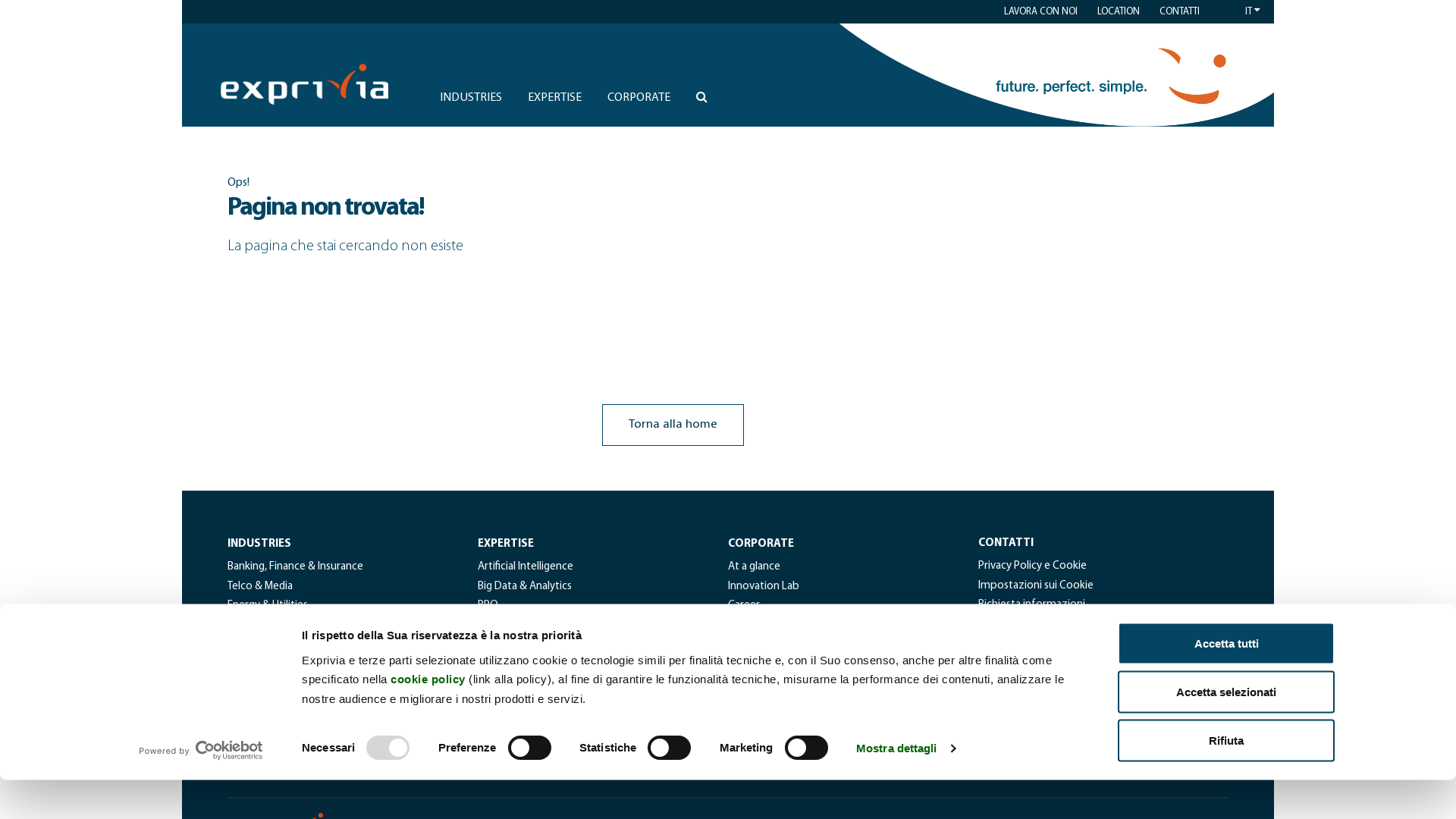 Pagina non trovata – Exprivia