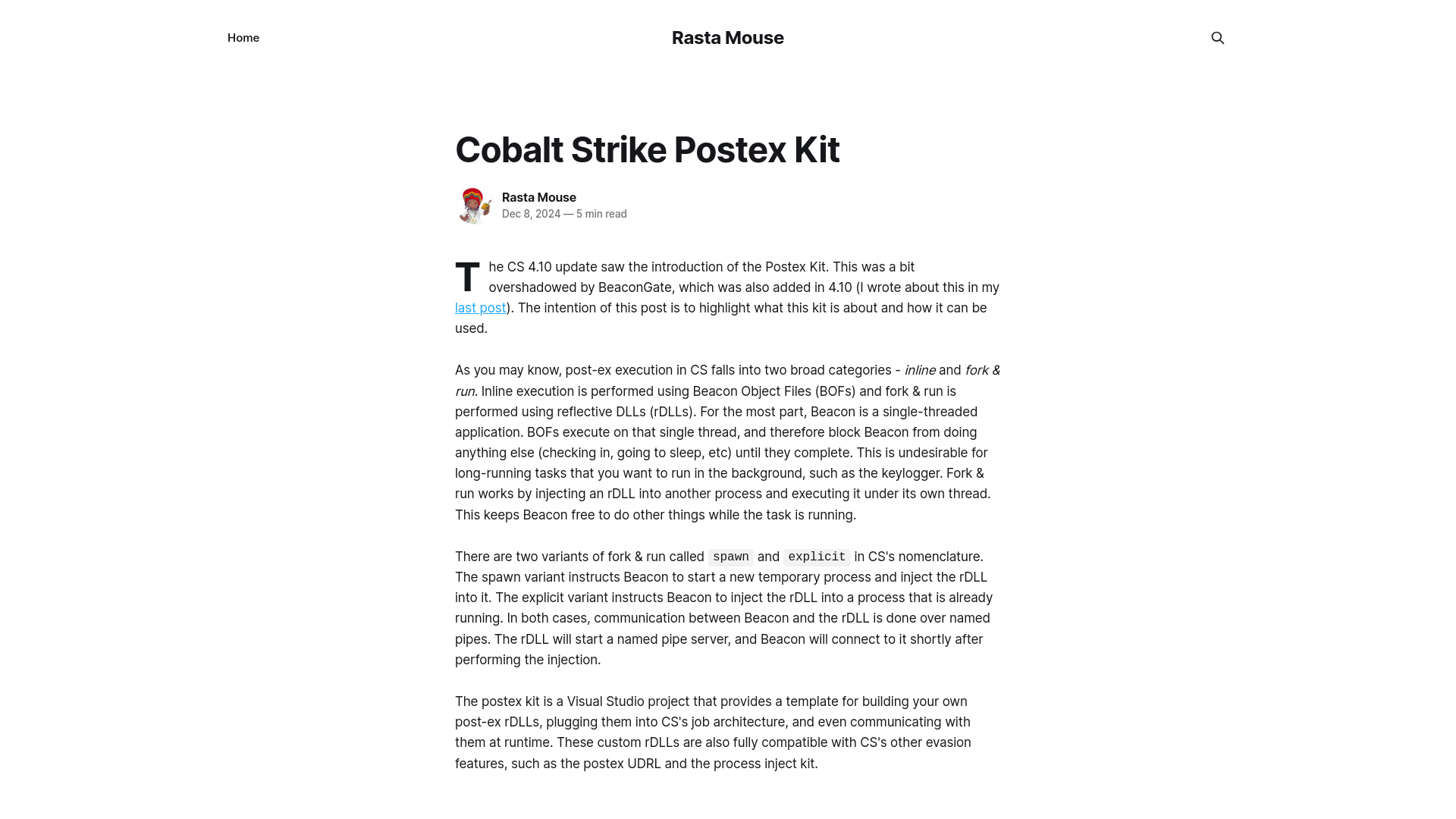 Cobalt Strike Postex Kit