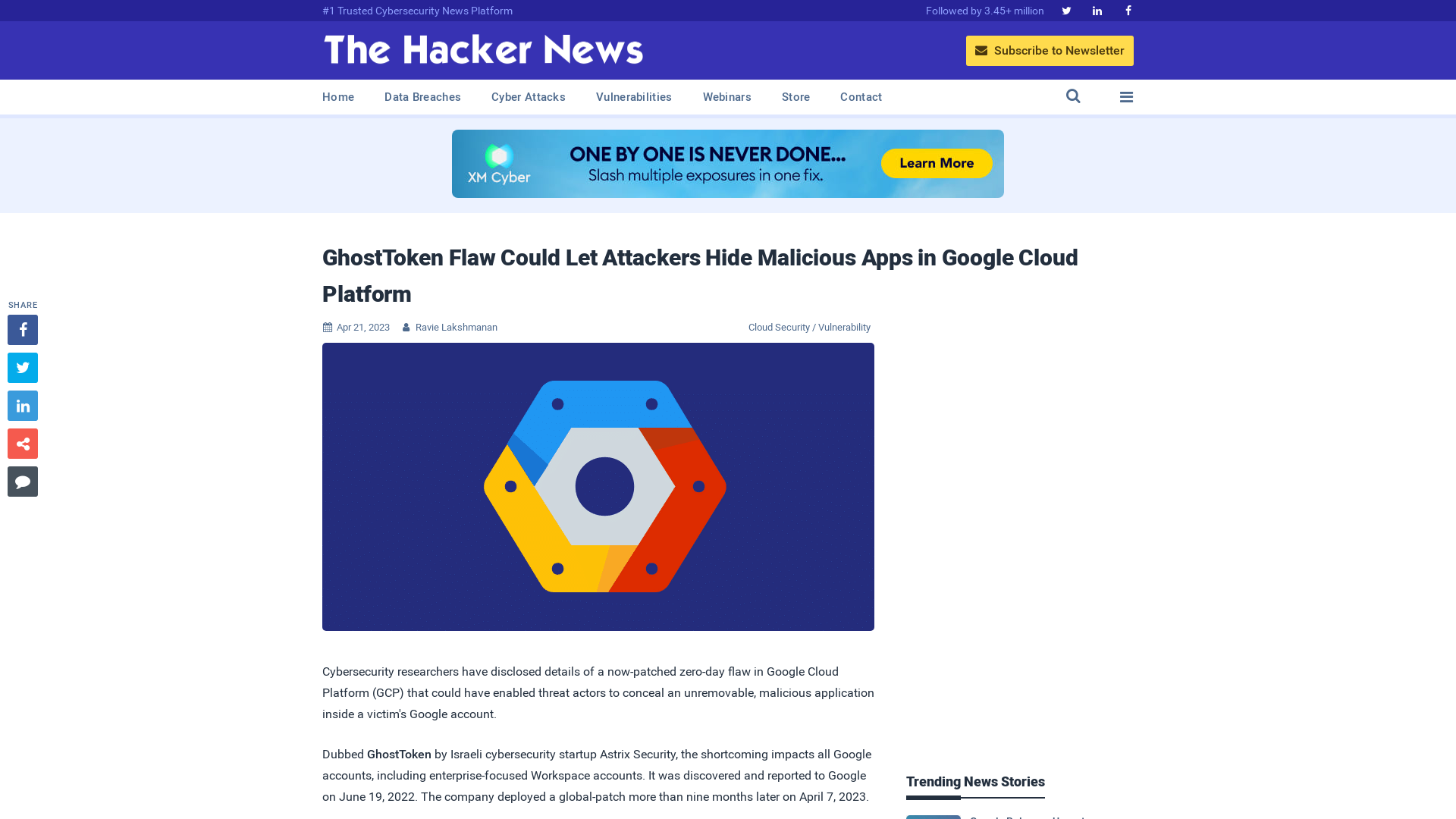 GhostToken Flaw Could Let Attackers Hide Malicious Apps in Google Cloud Platform