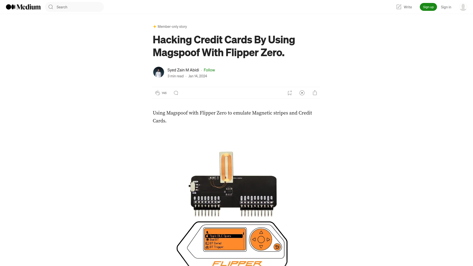 Hacking Credit Cards By Using Magspoof With Flipper Zero. | by Syed Zain M Abidi | Medium