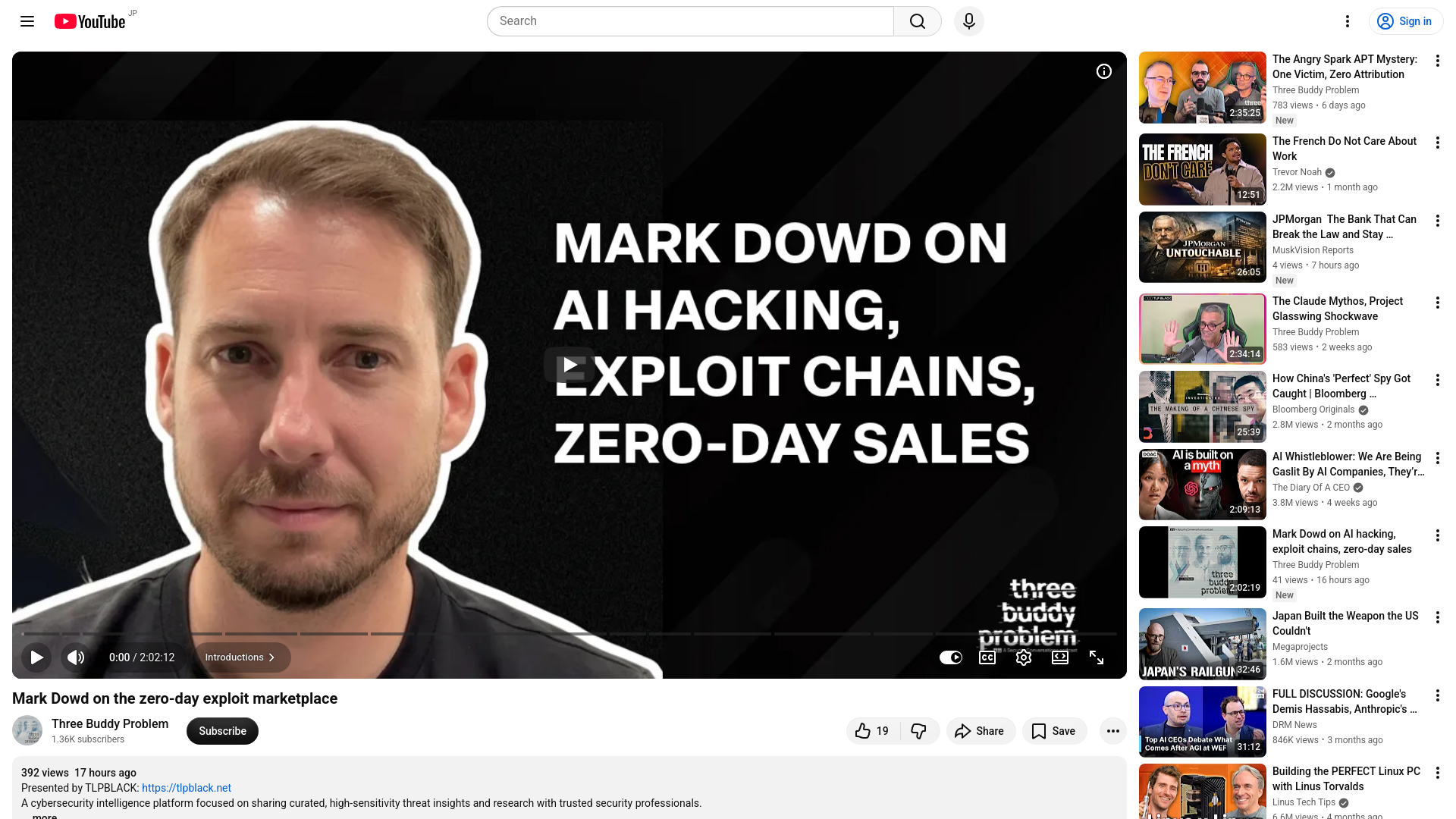 Mark Dowd on the zero-day exploit marketplace - YouTube