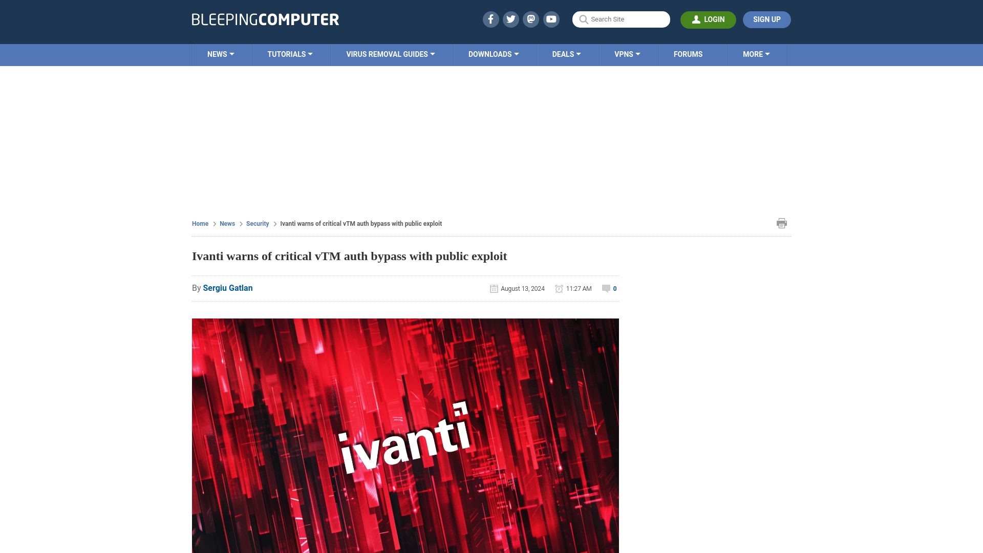 Ivanti warns of critical vTM auth bypass with public exploit