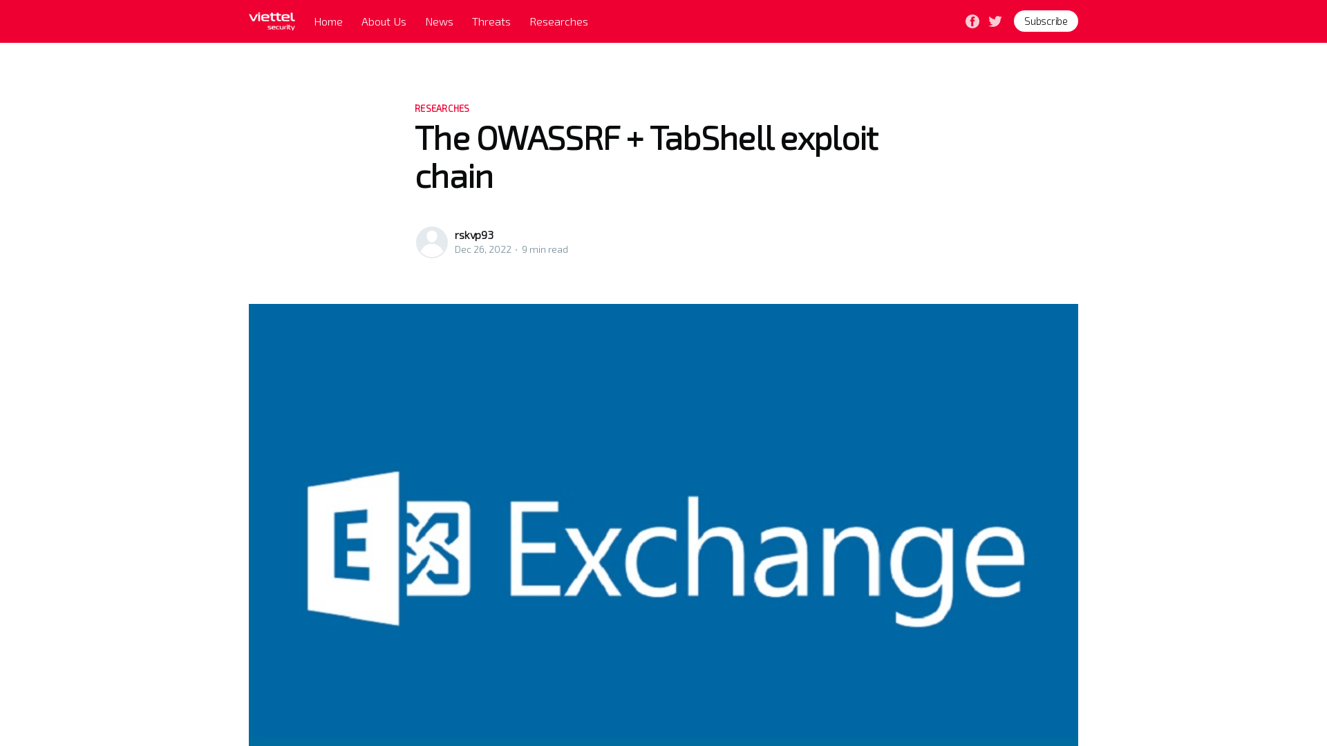 The OWASSRF + TabShell exploit chain