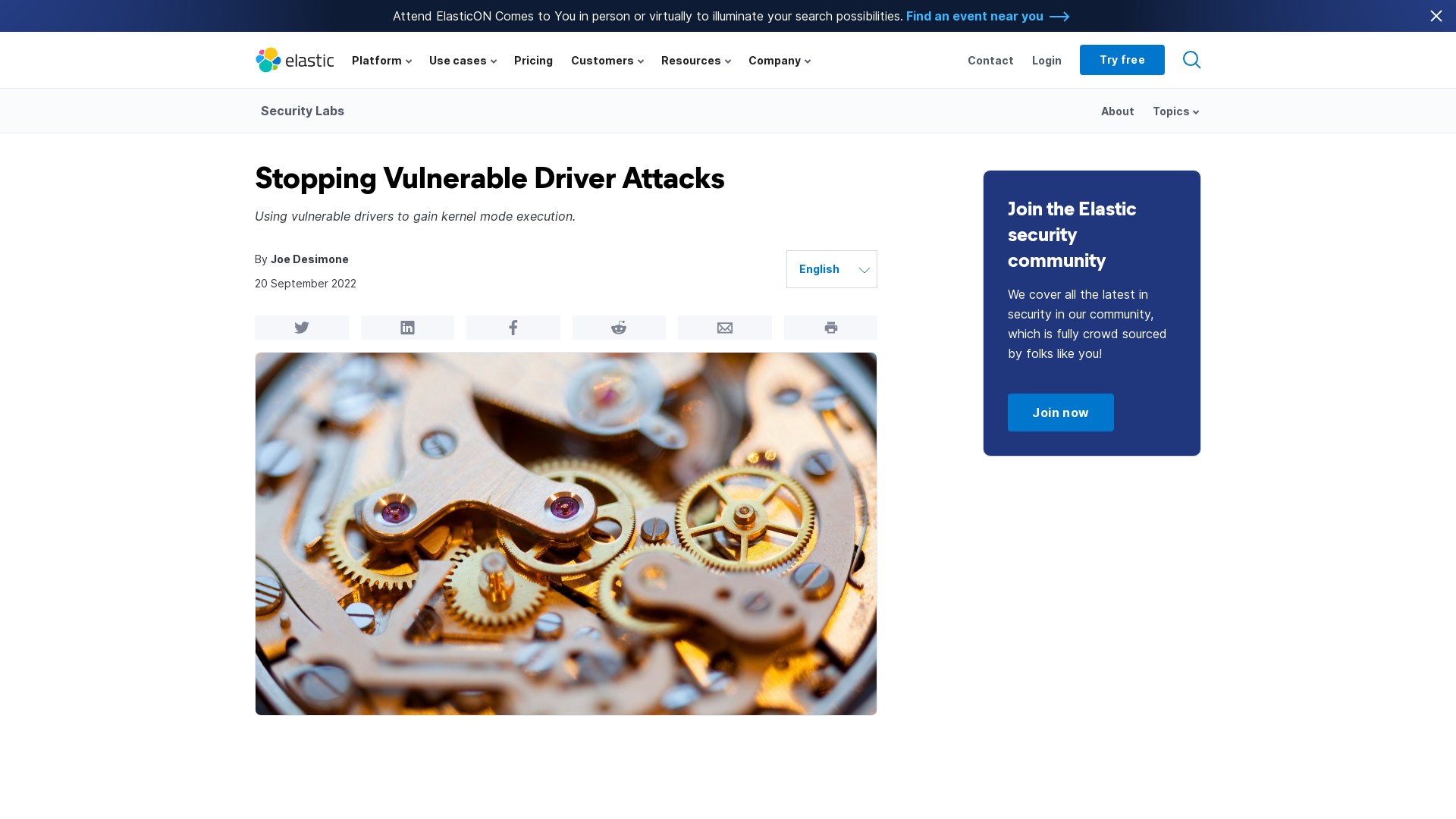 Stopping Vulnerable Driver Attacks | Elastic