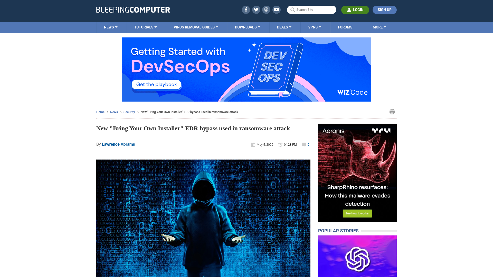 New "Bring Your Own Installer" EDR bypass used in ransomware attack