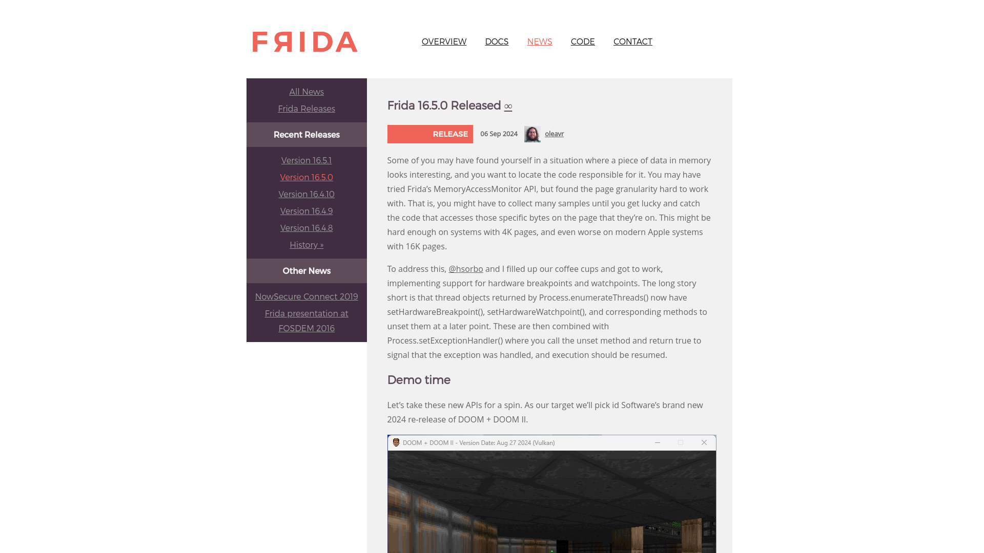 Frida 16.5.0 Released | Frida • A world-class dynamic instrumentation toolkit