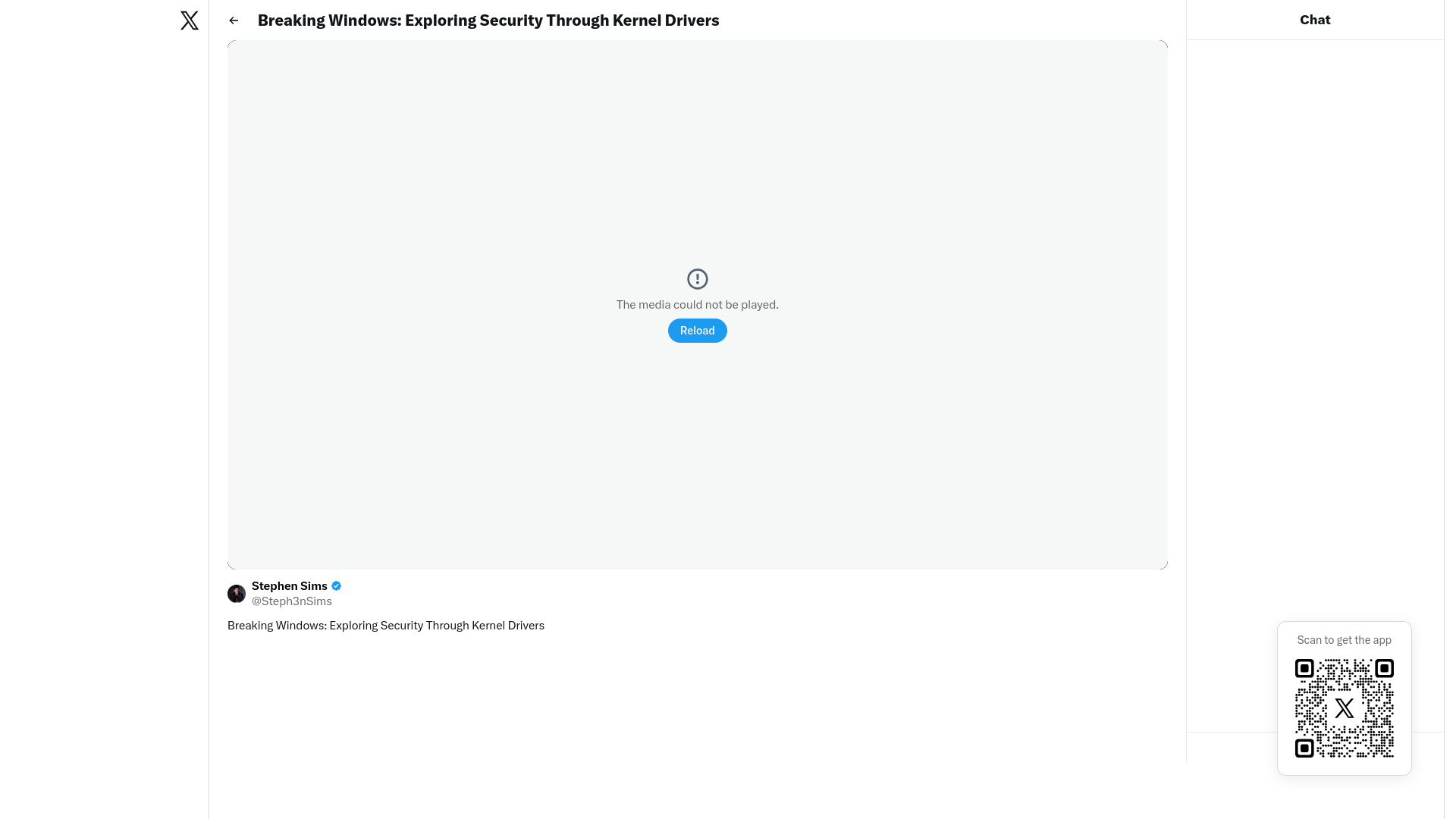 Breaking Windows: Exploring Security Through Kernel Drivers - Live Broadcast by Stephen Sims / X