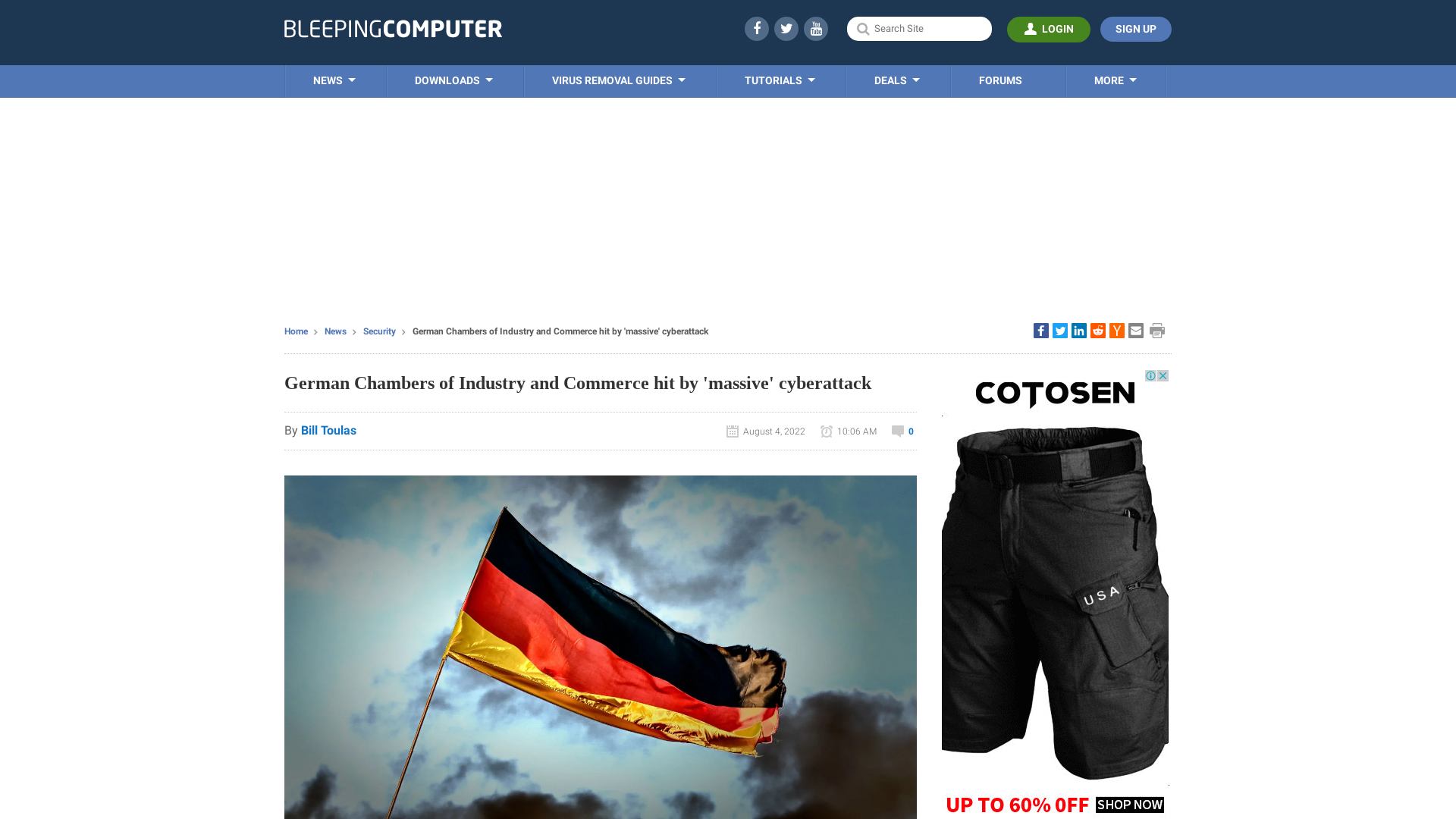 German Chambers of Industry and Commerce hit by 'massive' cyberattack